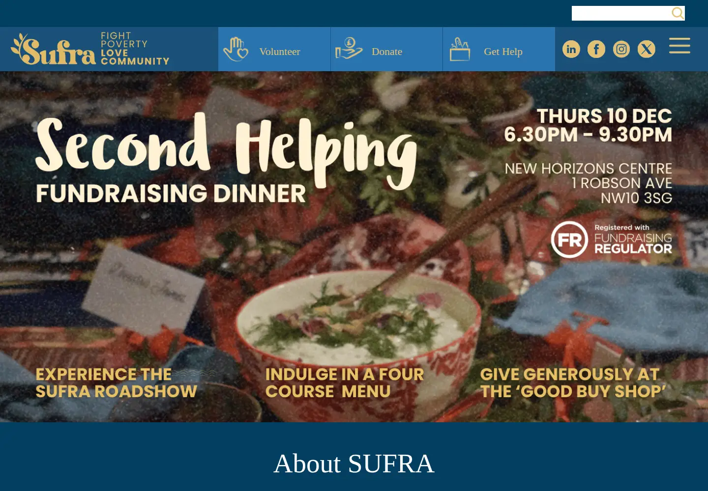 Screenshot of sufra-nwlondon.org.uk