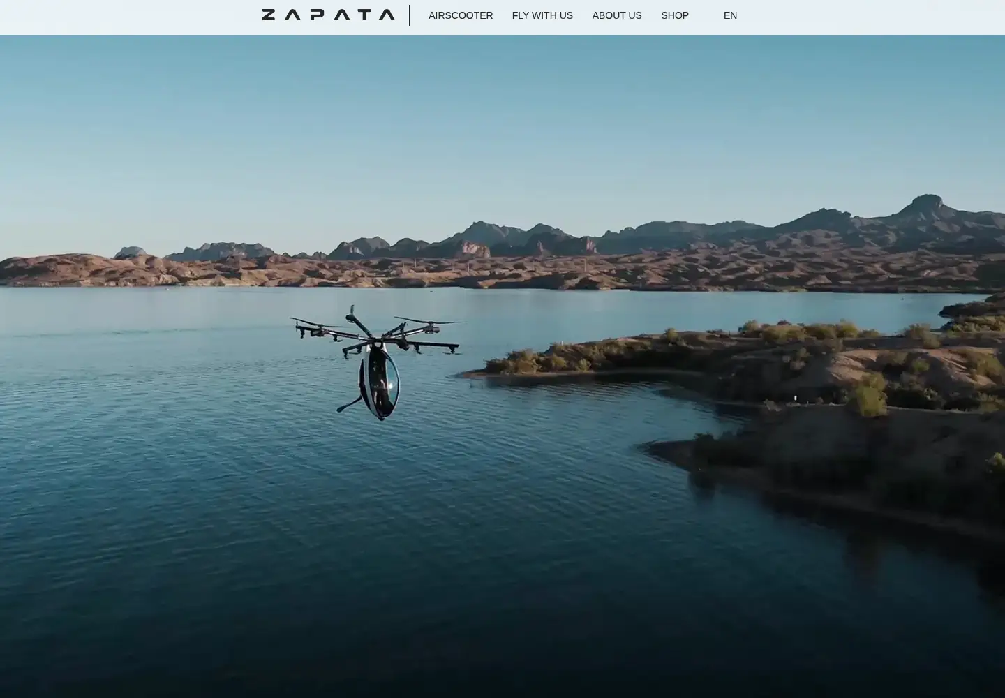 Captured homepage of zapata.com in the current scan
