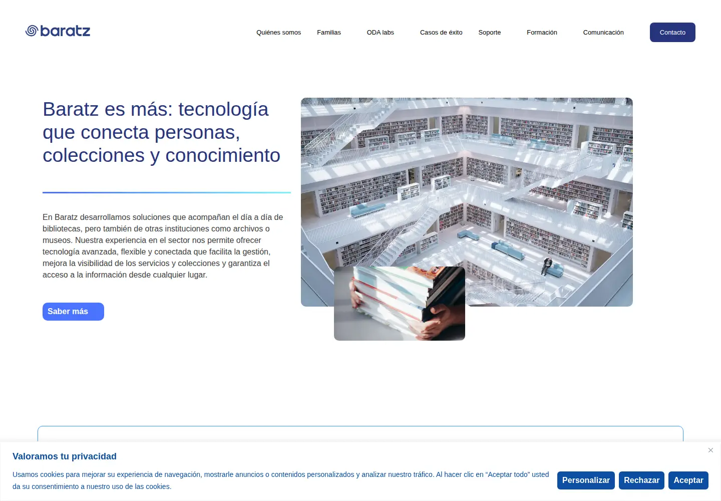 Screenshot of baratz.es