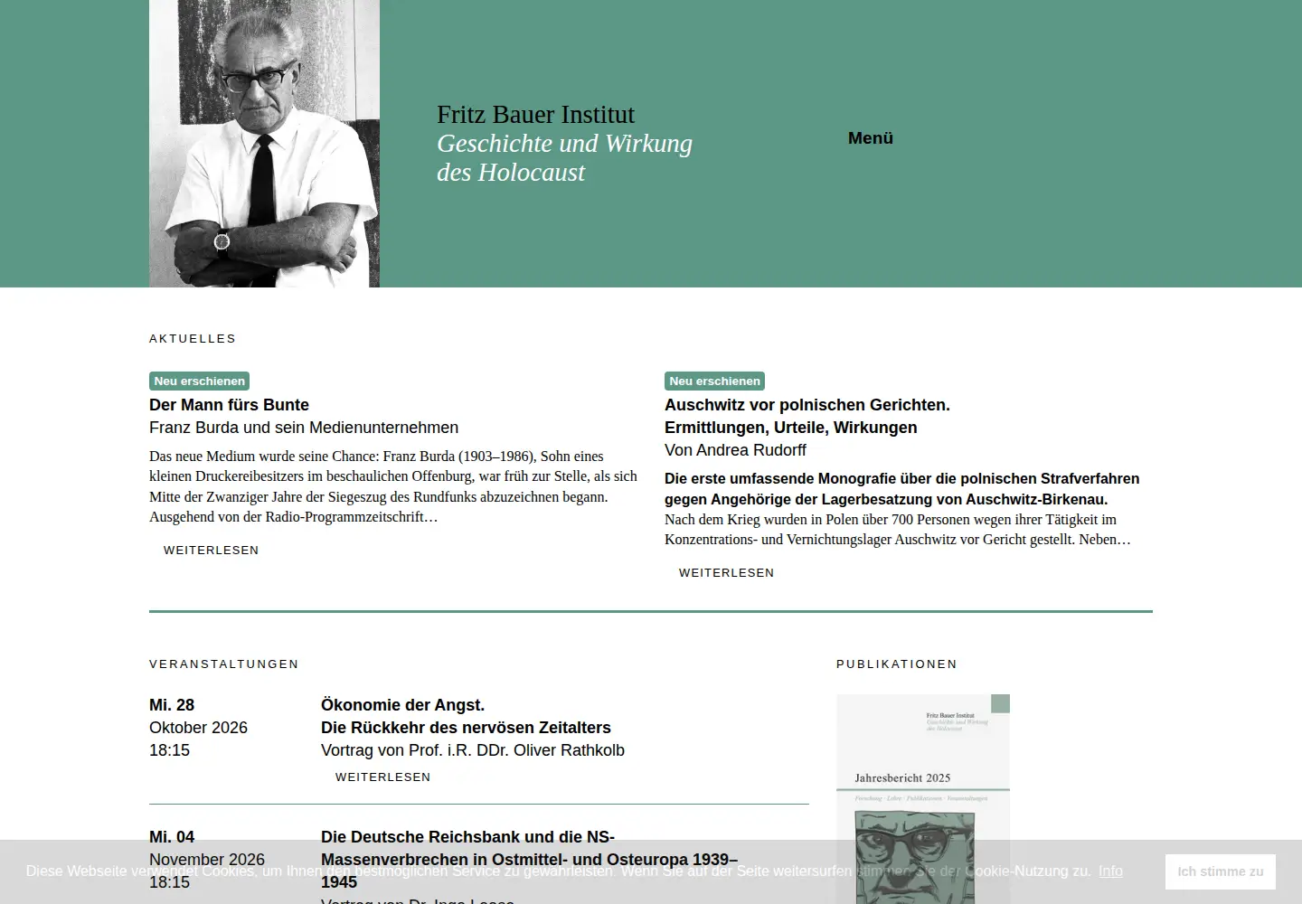 Screenshot of fritz-bauer-institut.de