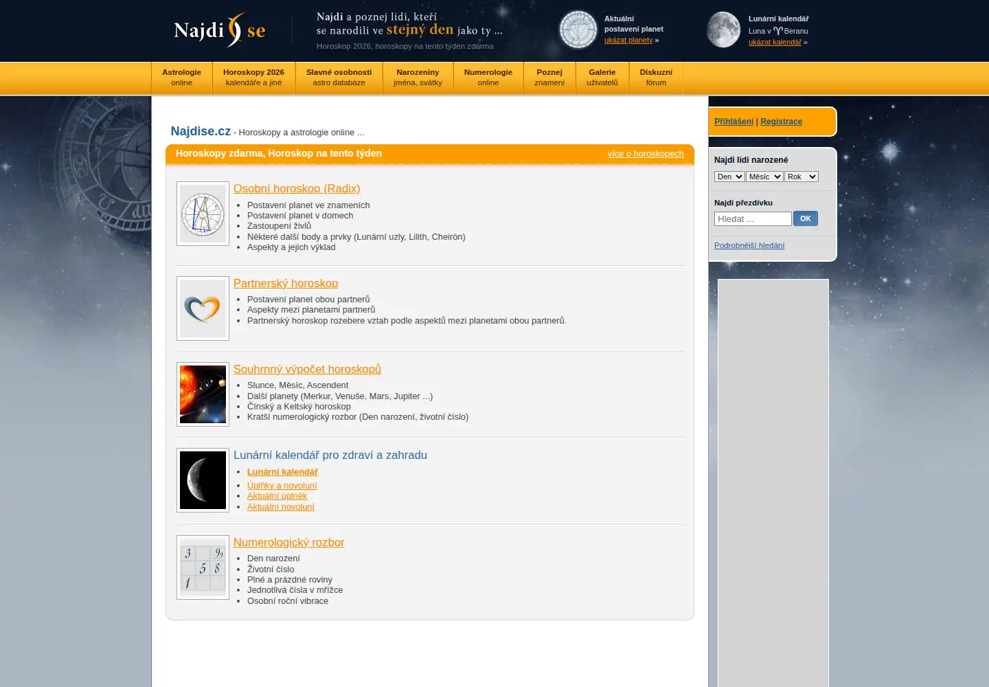 Screenshot of najdise.cz