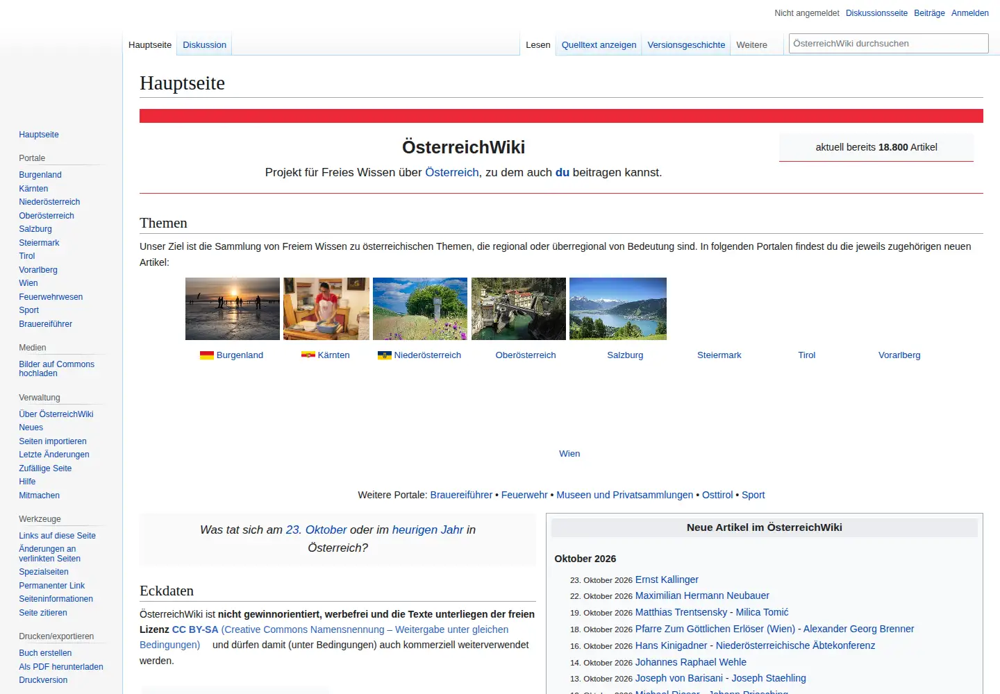 Screenshot of regiowiki.at