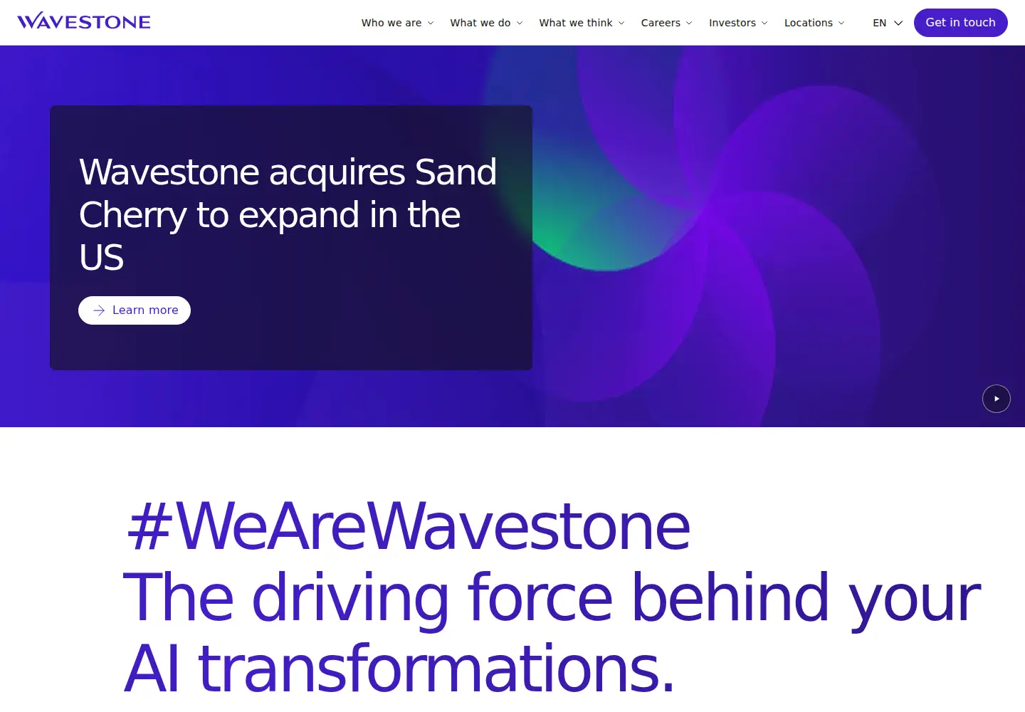 Screenshot of wavestone.com