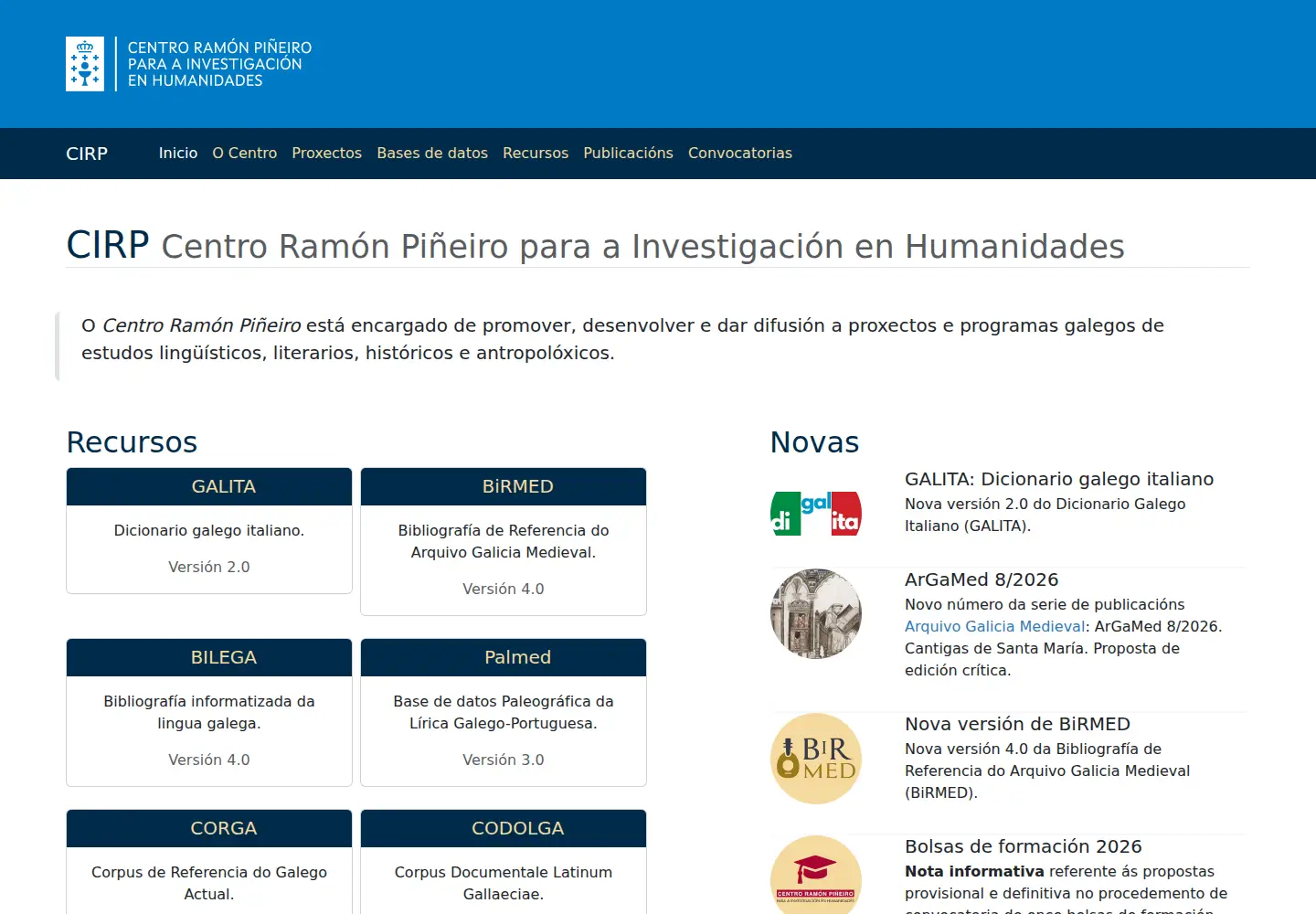 Screenshot of cirp.gal