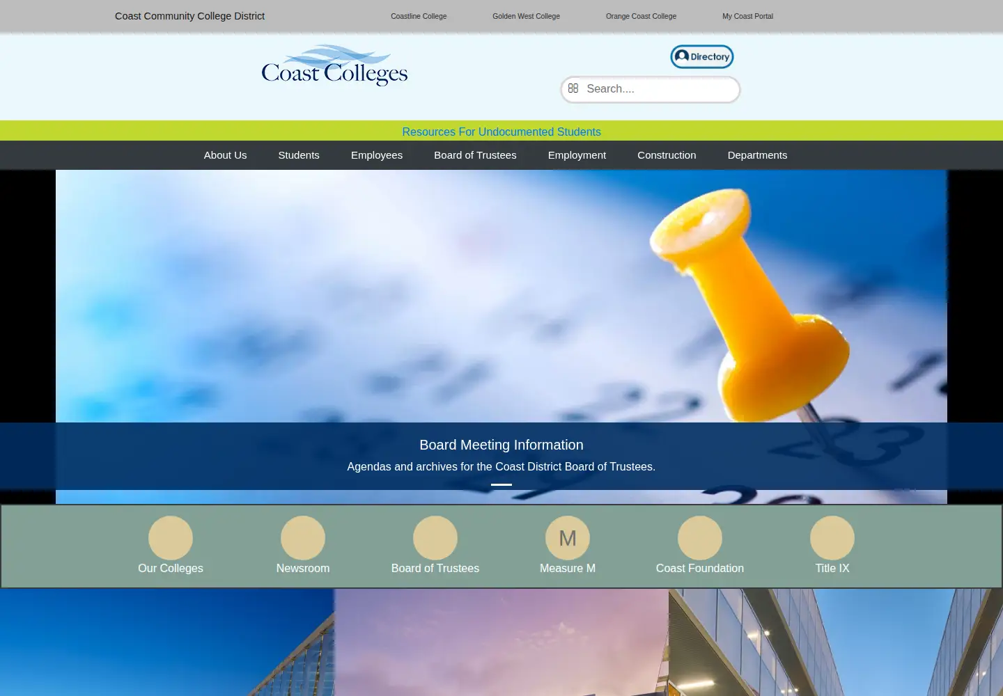 Screenshot of cccd.edu