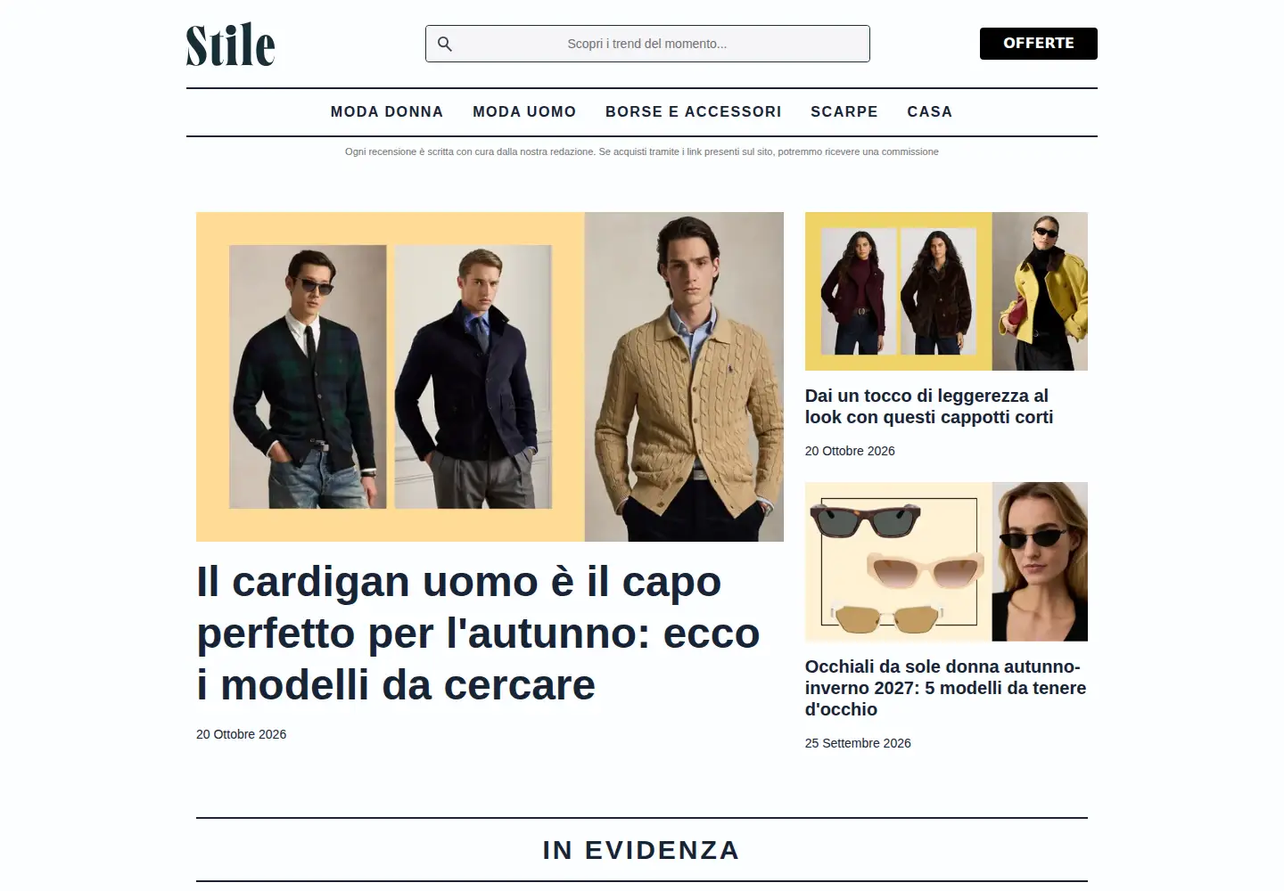 Screenshot of stile.it
