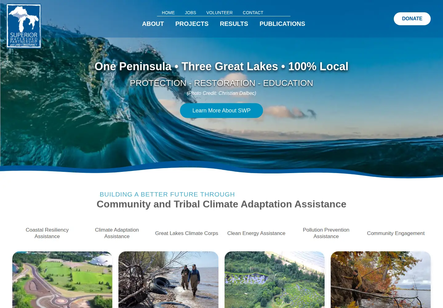 Screenshot of superiorwatersheds.org