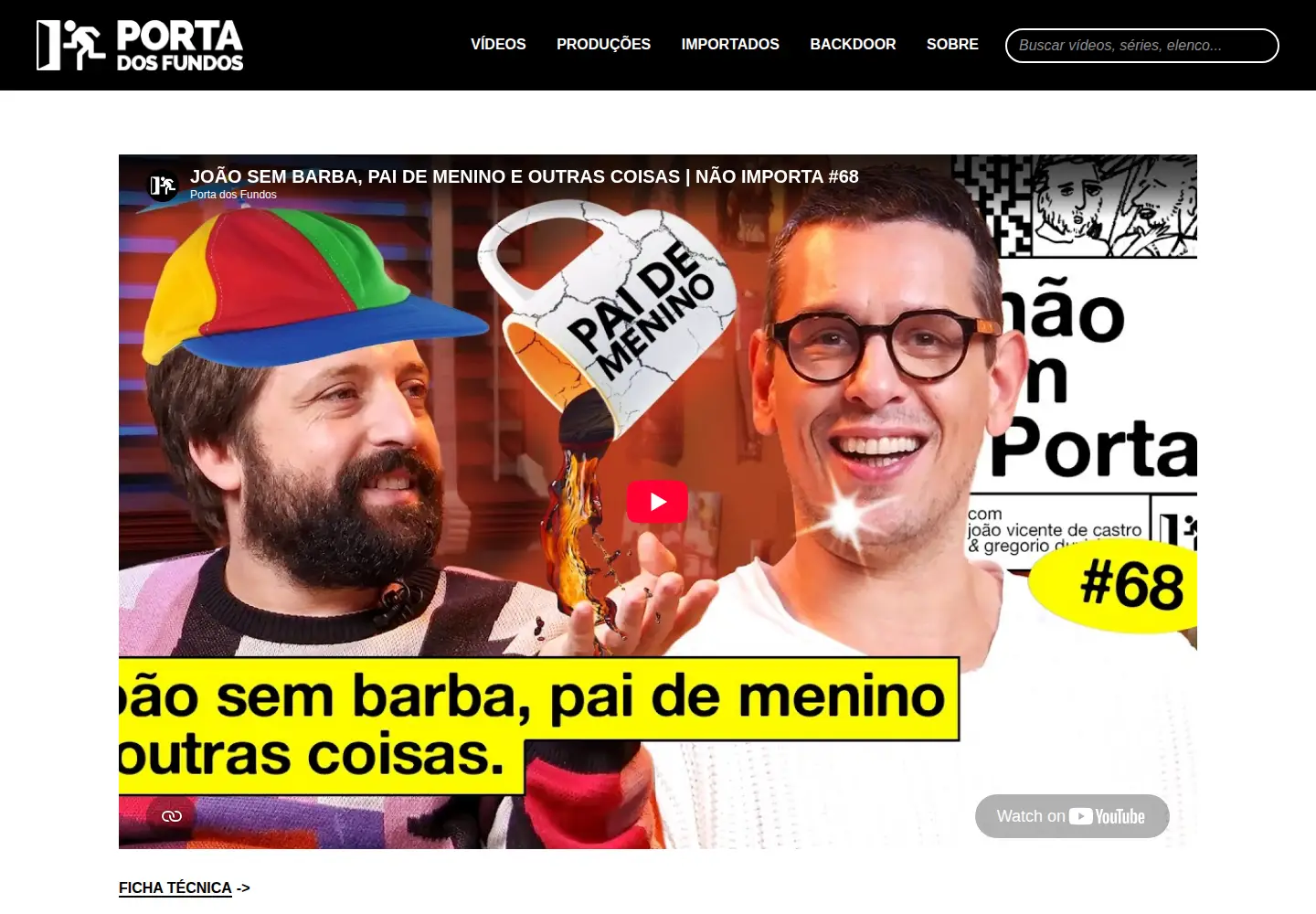 Screenshot of portadosfundos.com.br