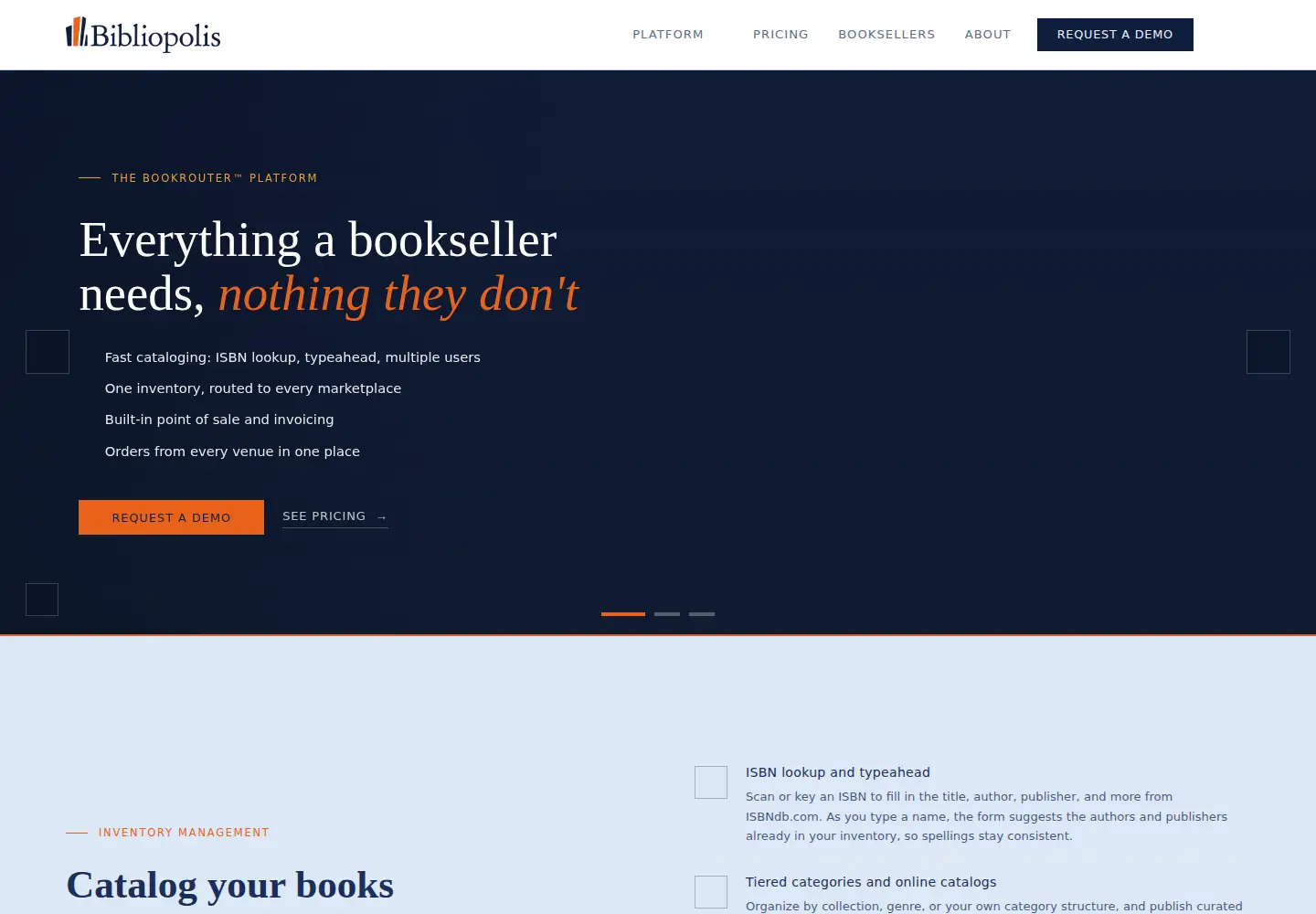 Screenshot of bibliopolis.com