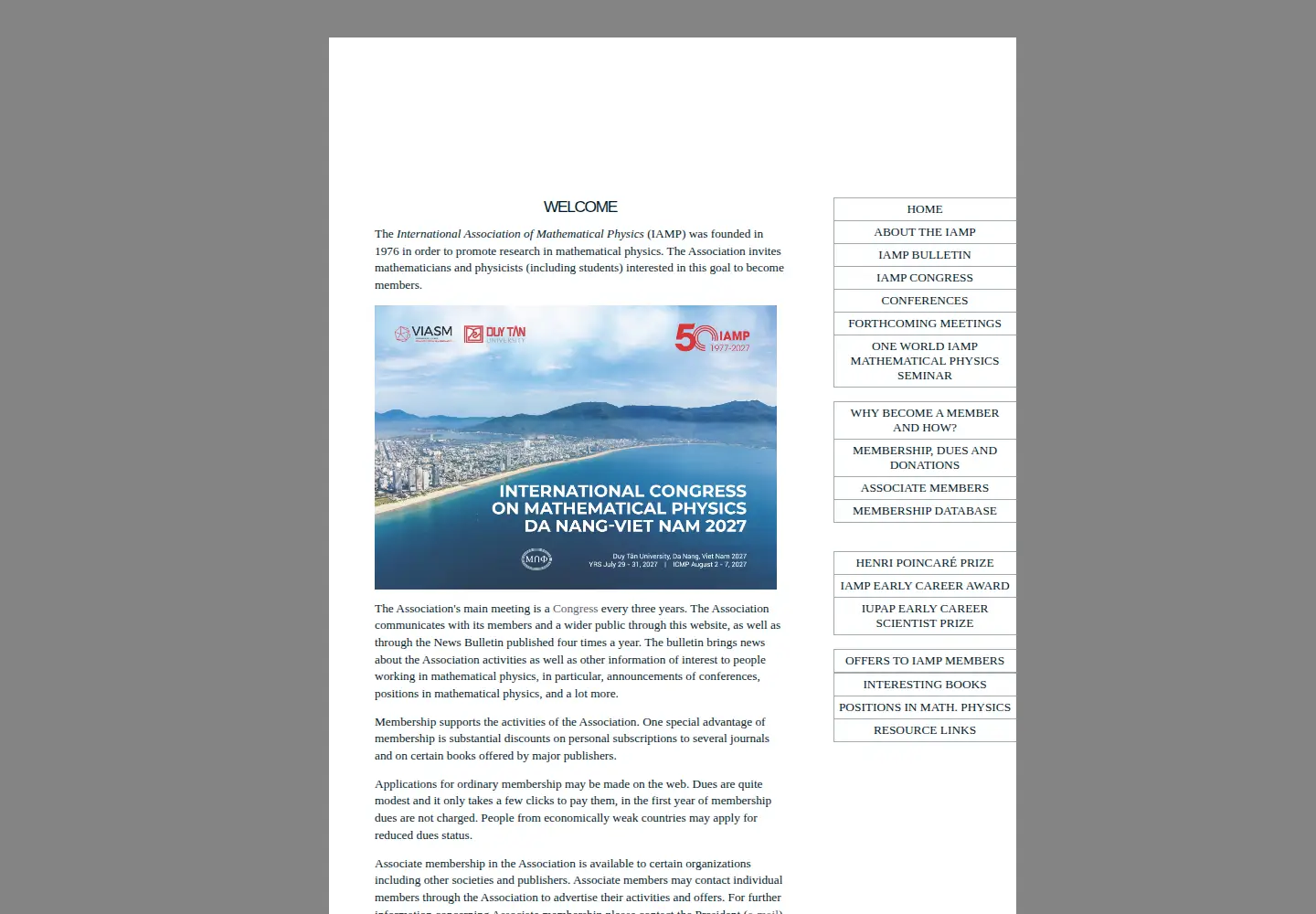 Screenshot of iamp.org