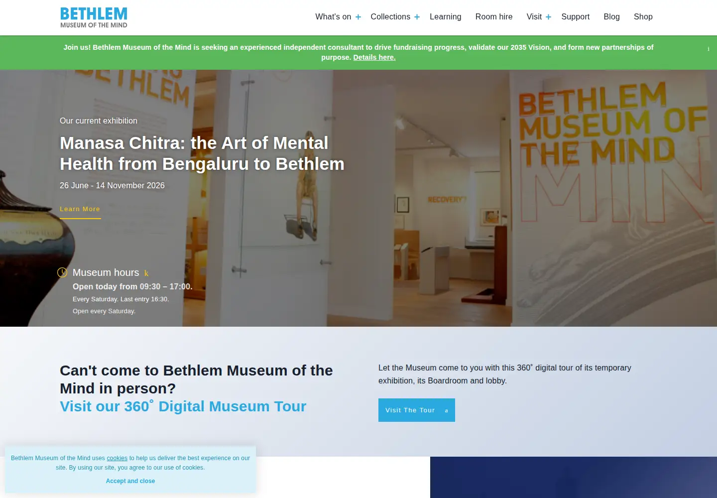 Screenshot of museumofthemind.org.uk