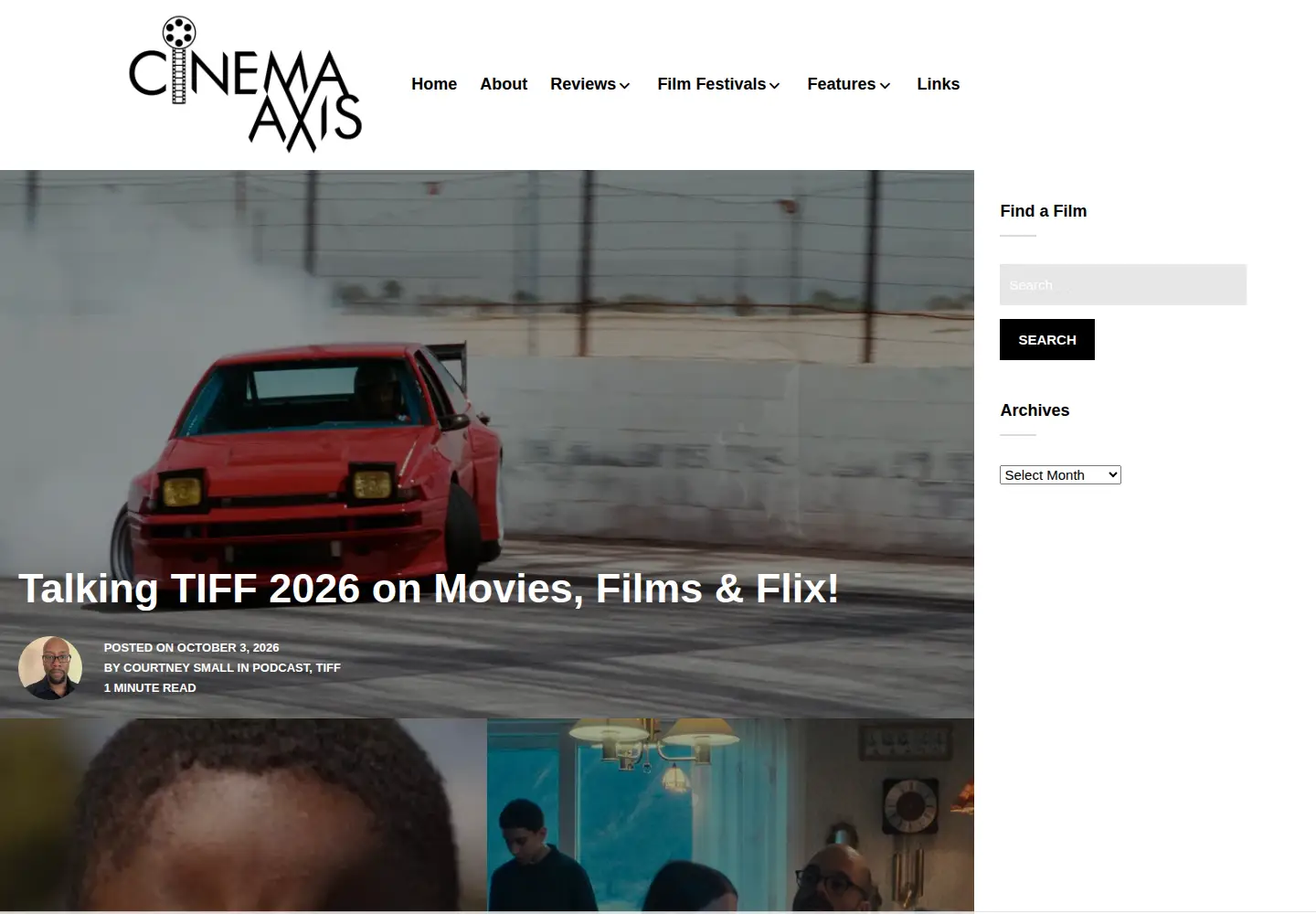 Screenshot of cinemaaxis.com