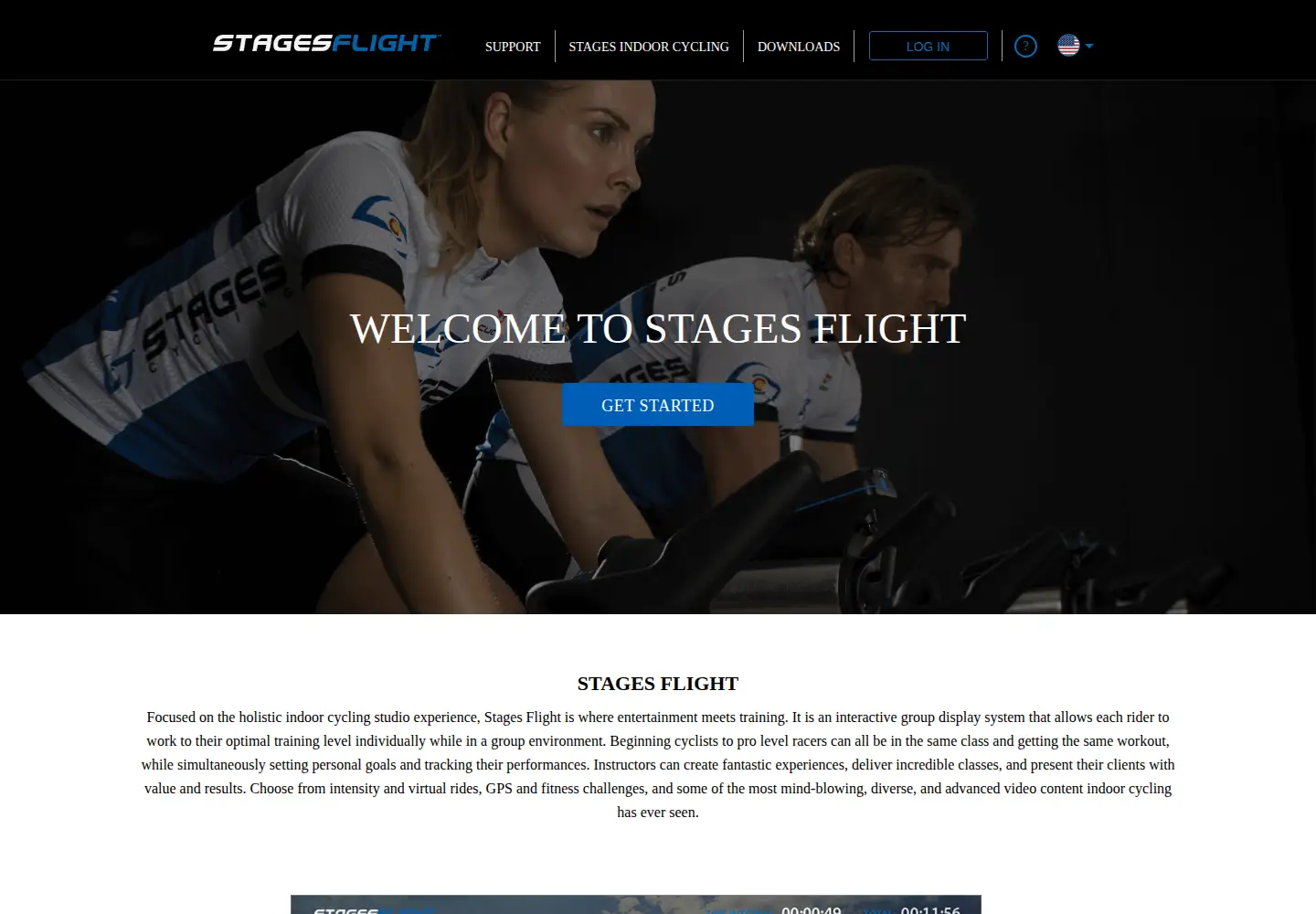 Captured homepage of stagesflight.com in the current scan