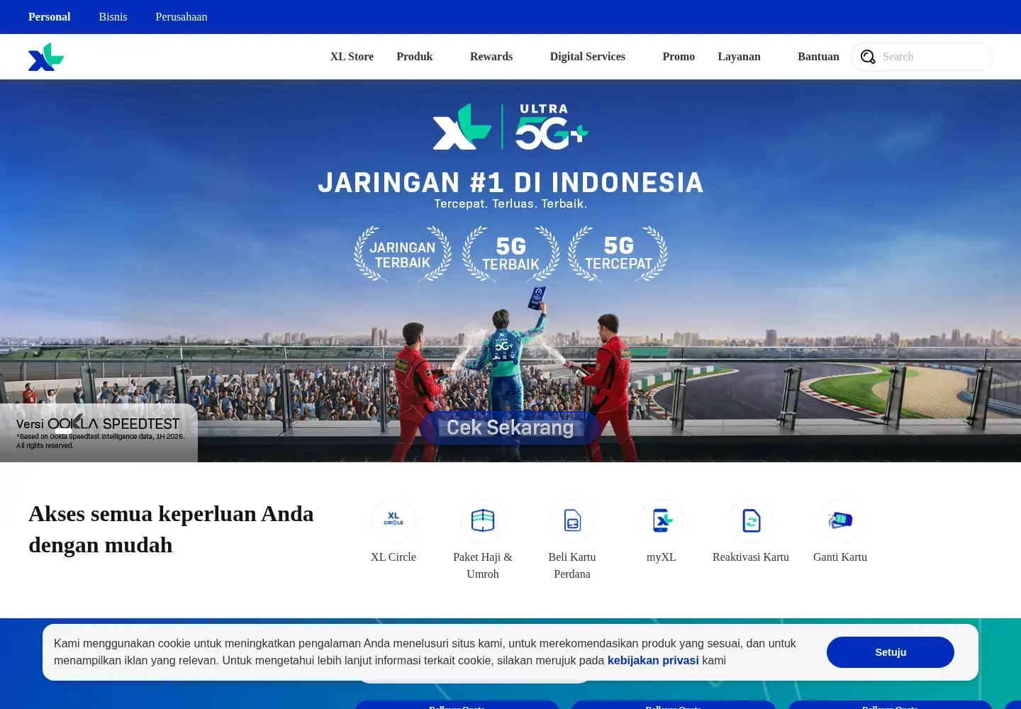 Screenshot of xl.co.id
