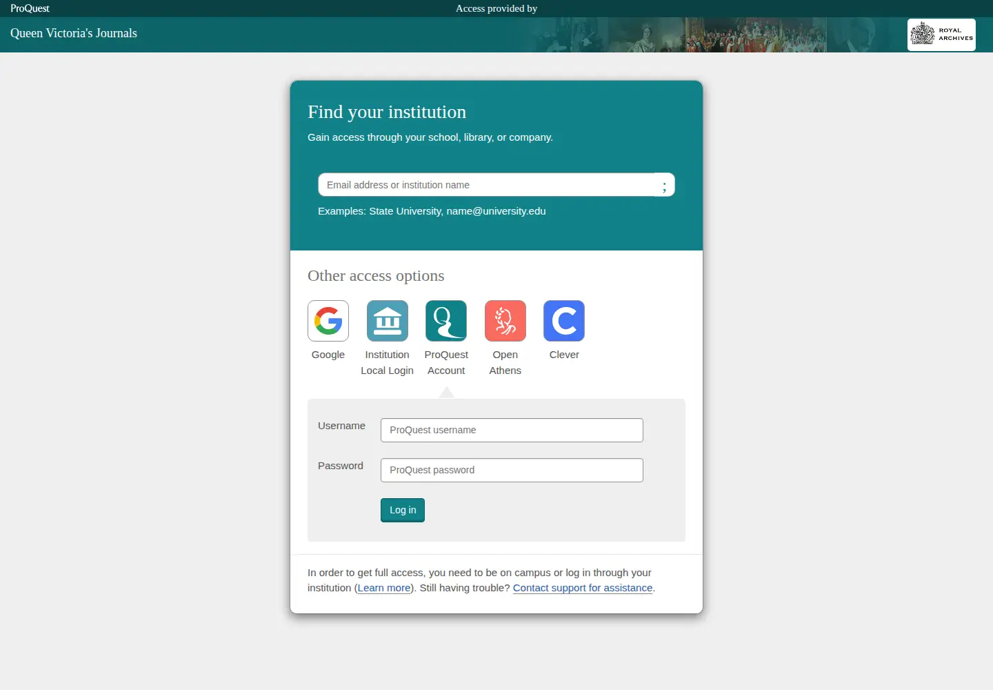 Screenshot of queenvictoriasjournals.org