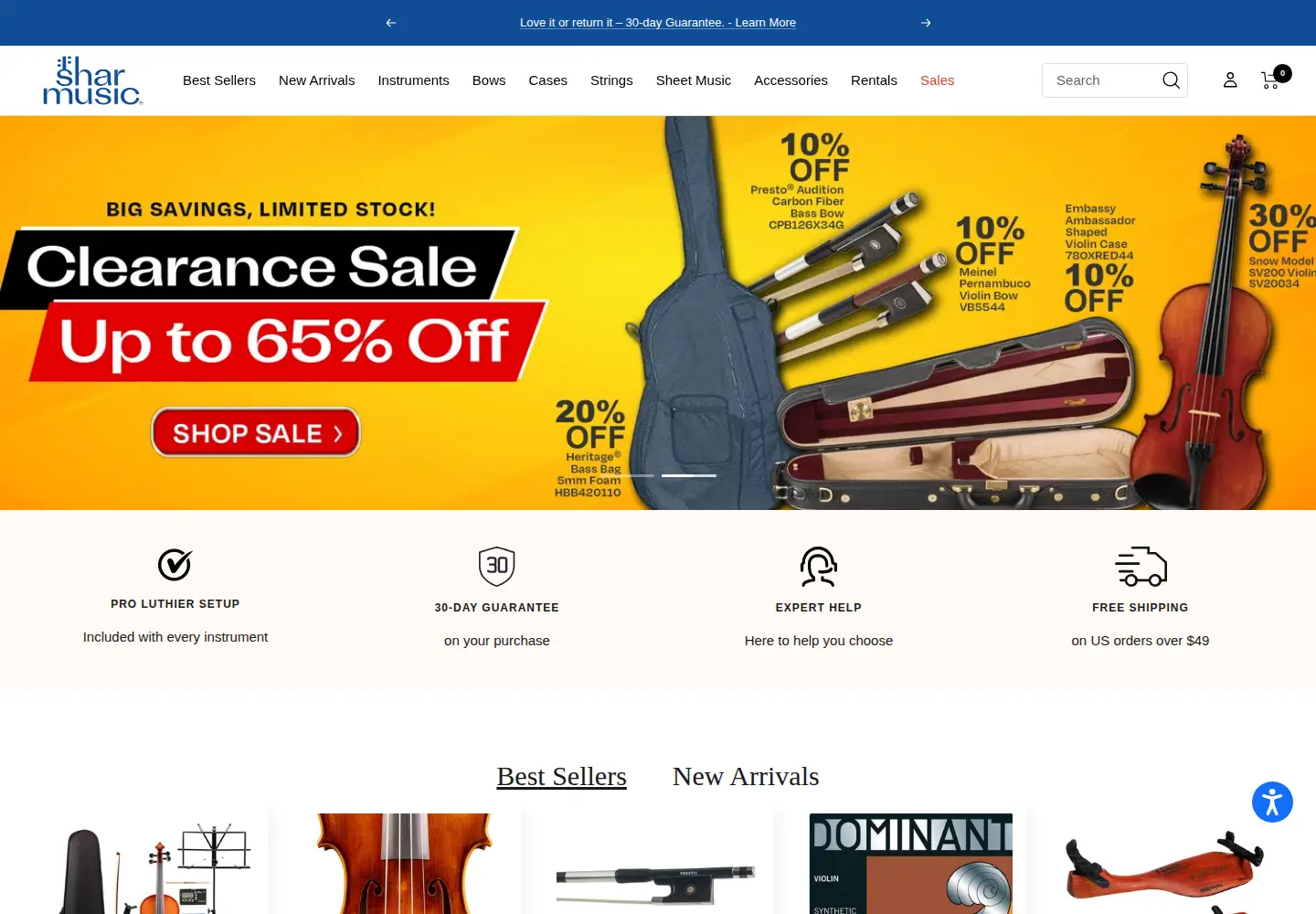 Screenshot of sharmusic.com
