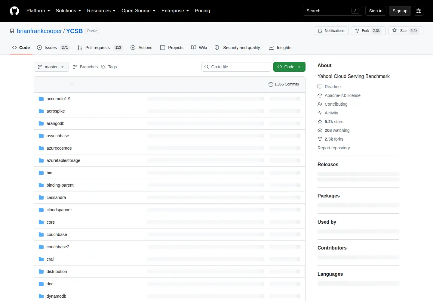Screenshot of ycsb.site