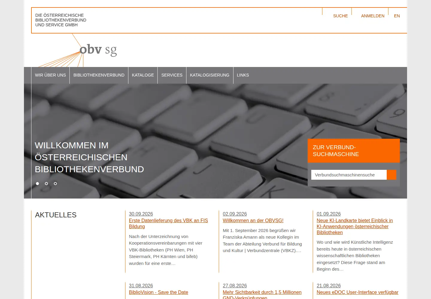 Screenshot of obvsg.at