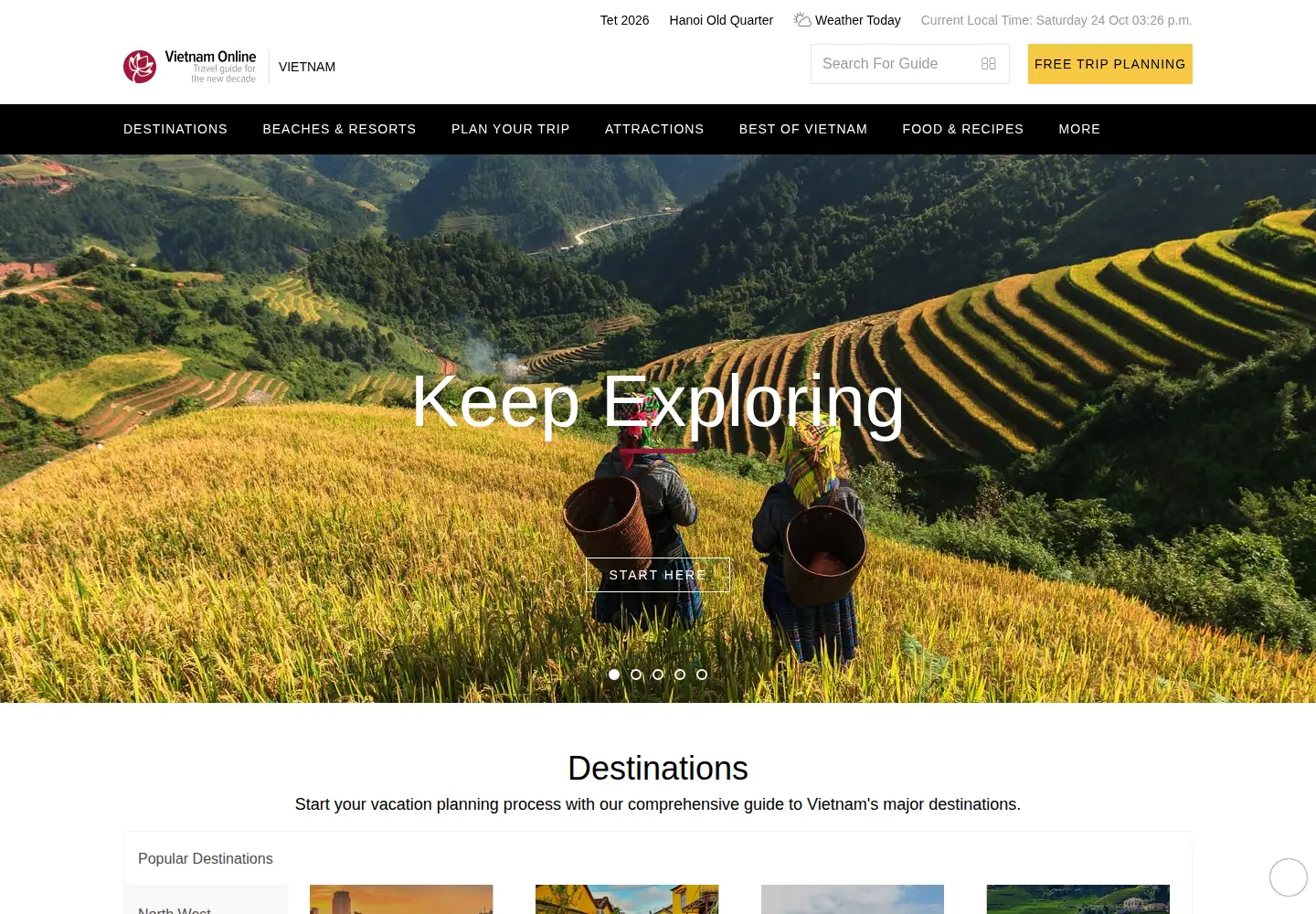 Screenshot of vietnamonline.com