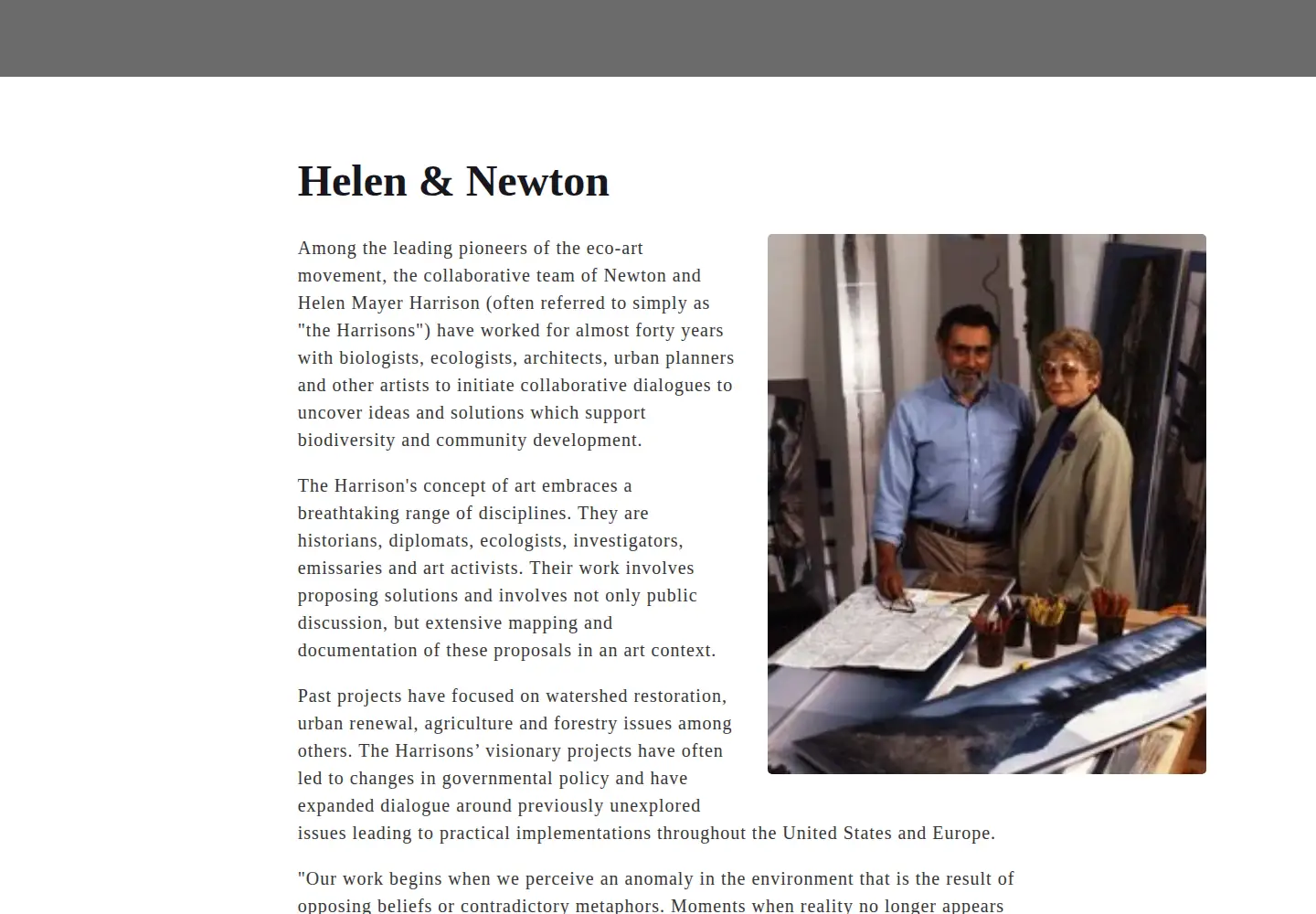 Screenshot of theharrisonstudio.net