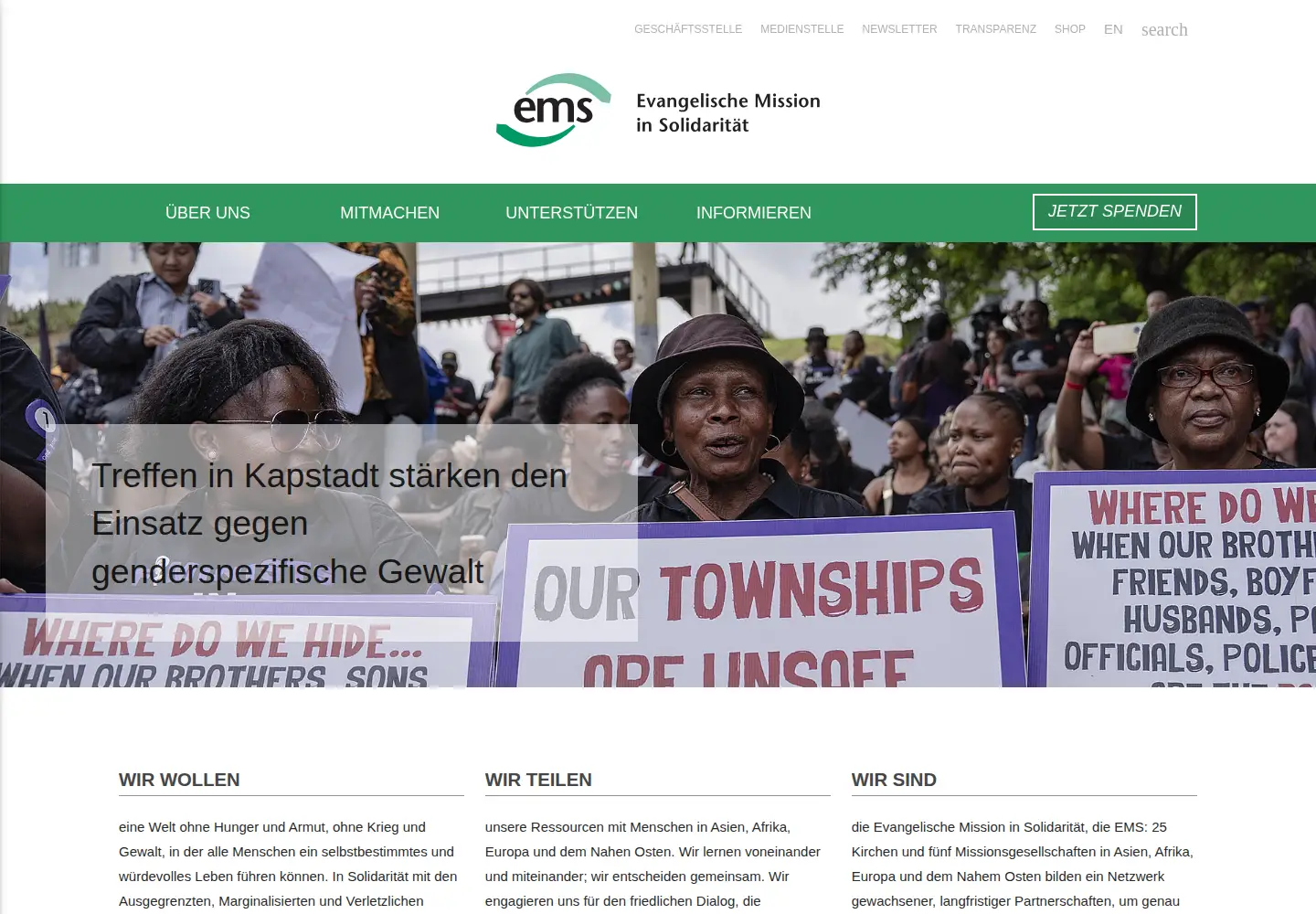 Screenshot of ems-online.org