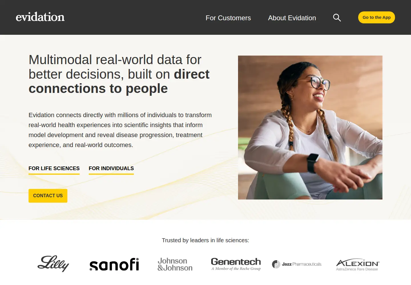 Screenshot of evidation.com