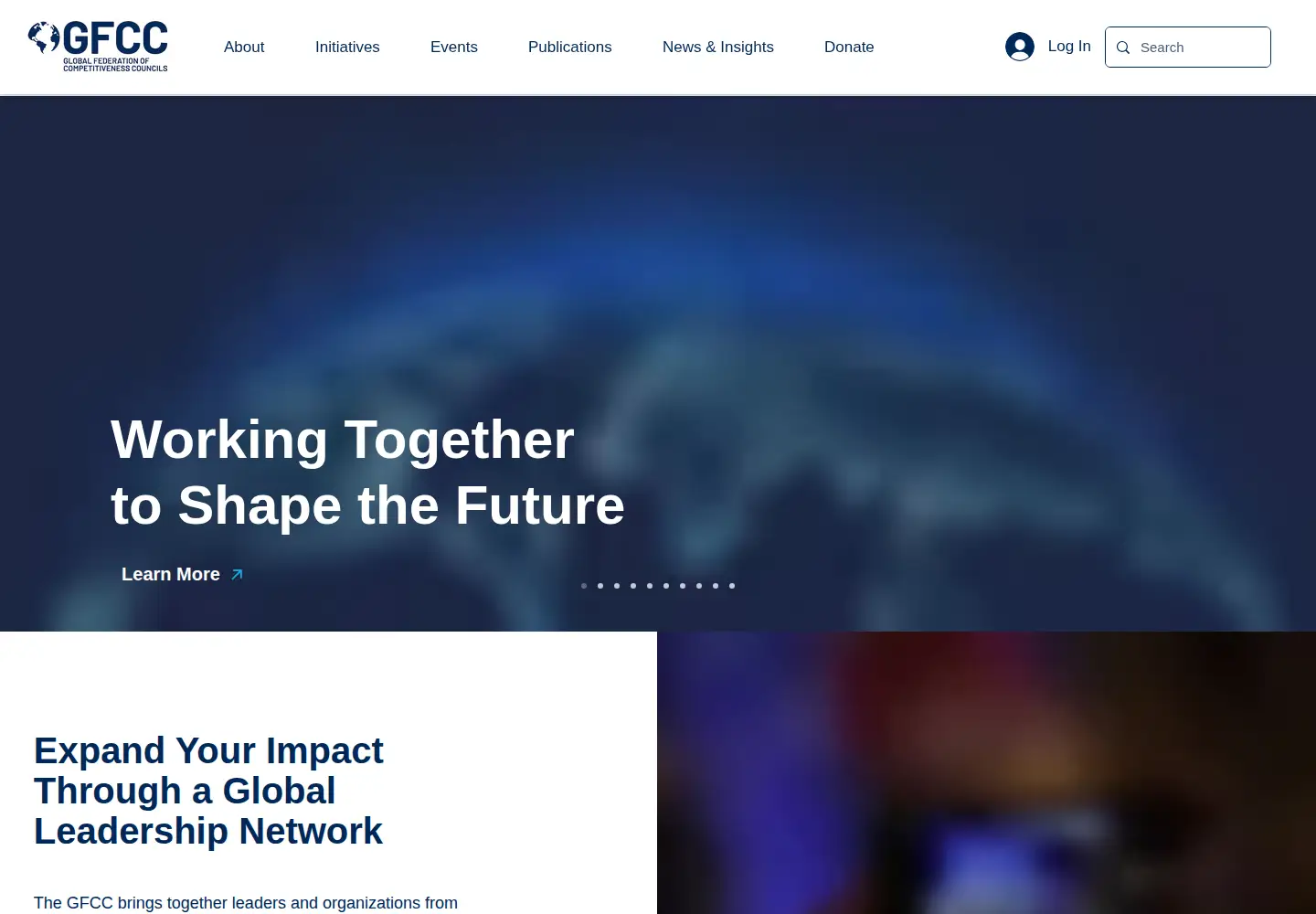 Screenshot of thegfcc.org