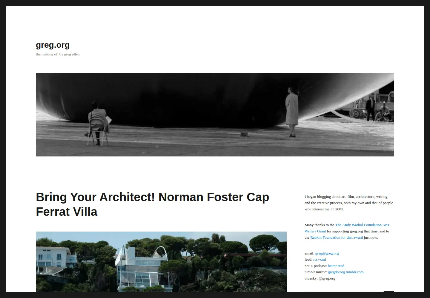 Screenshot of greg.org