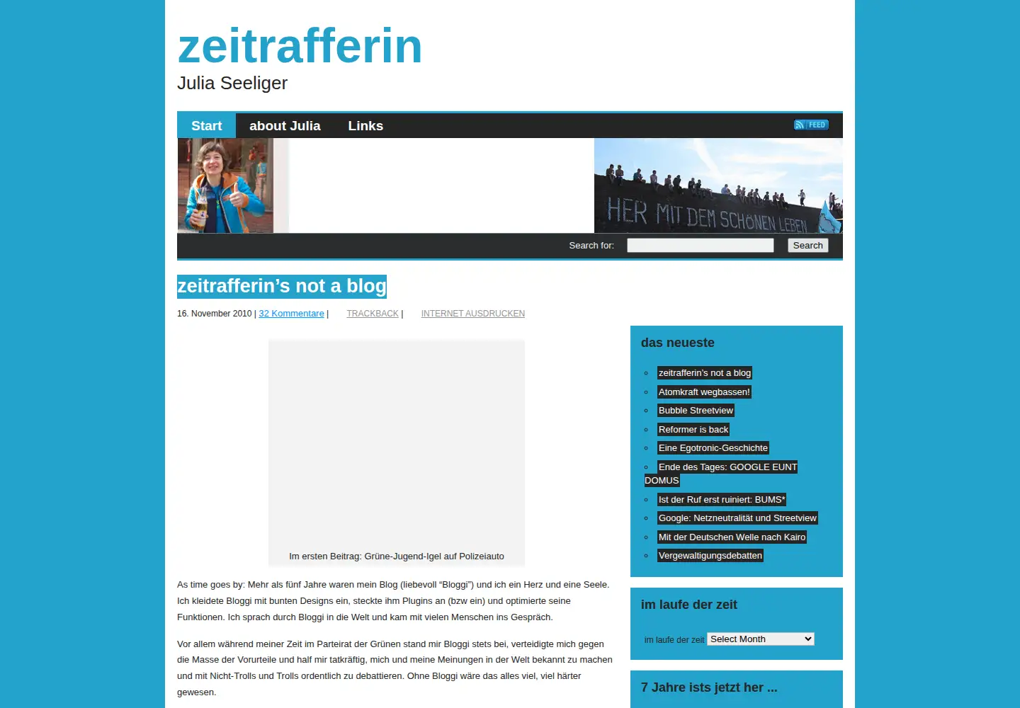Screenshot of julia-seeliger.de