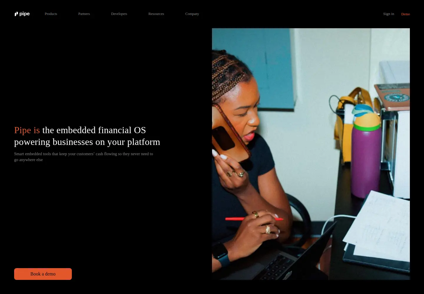 Screenshot of pipe.com