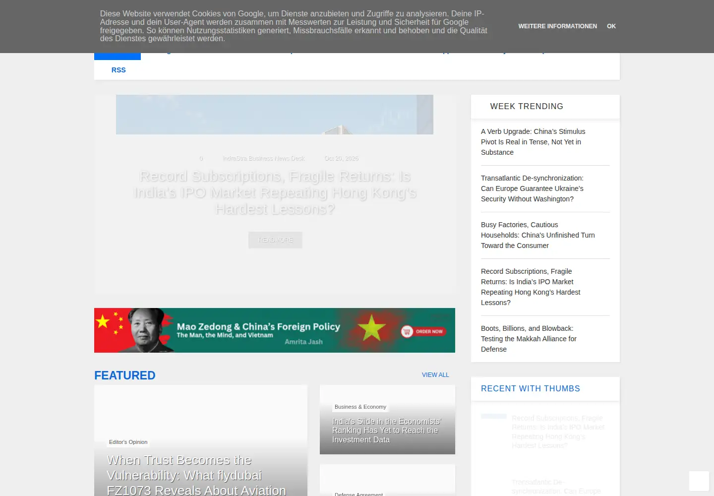 Screenshot of indrastra.com