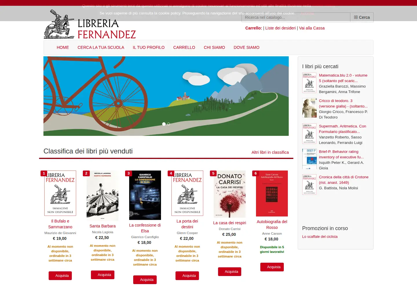 Screenshot of libreriafernandez.it