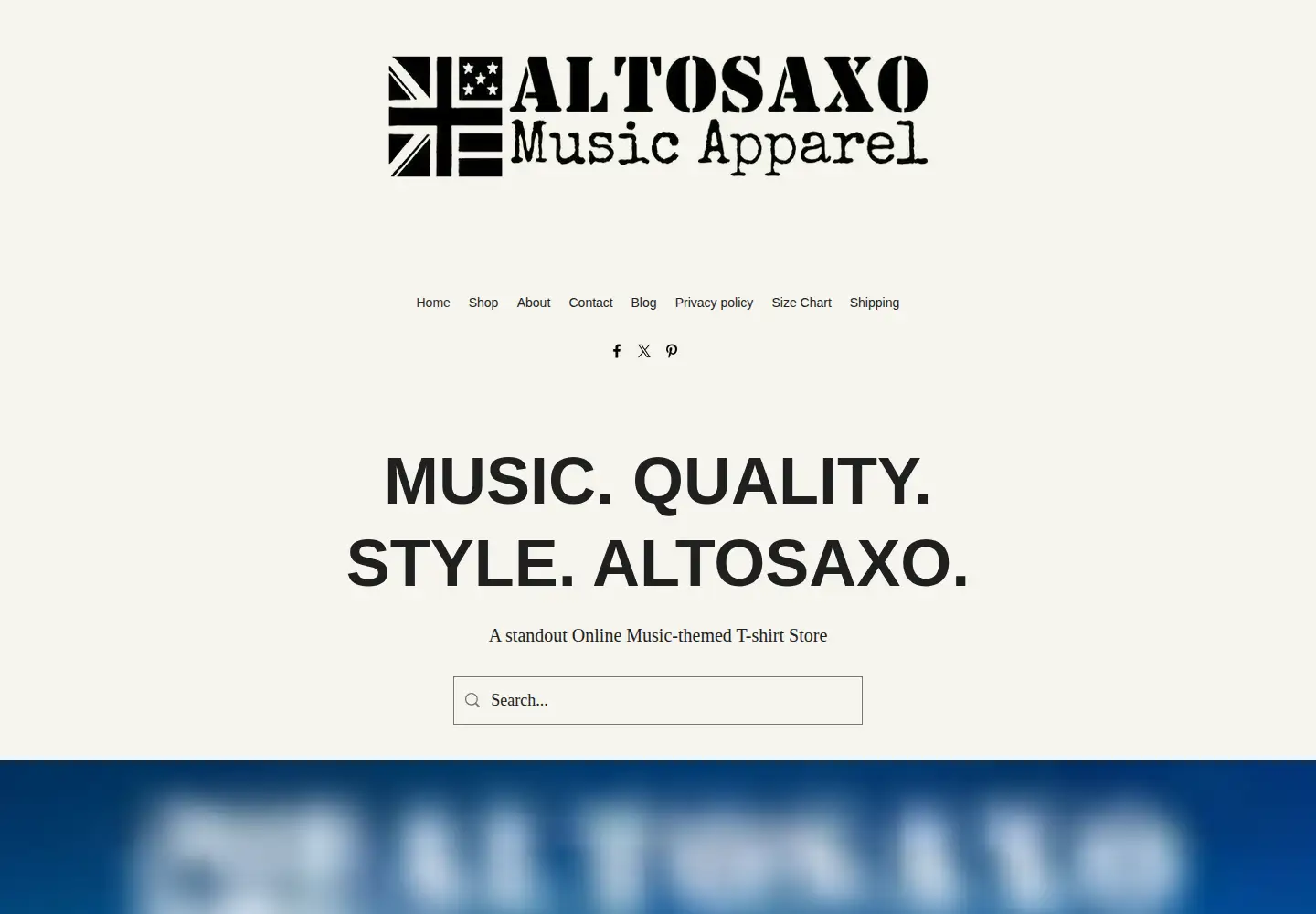 Screenshot of altosaxo.net