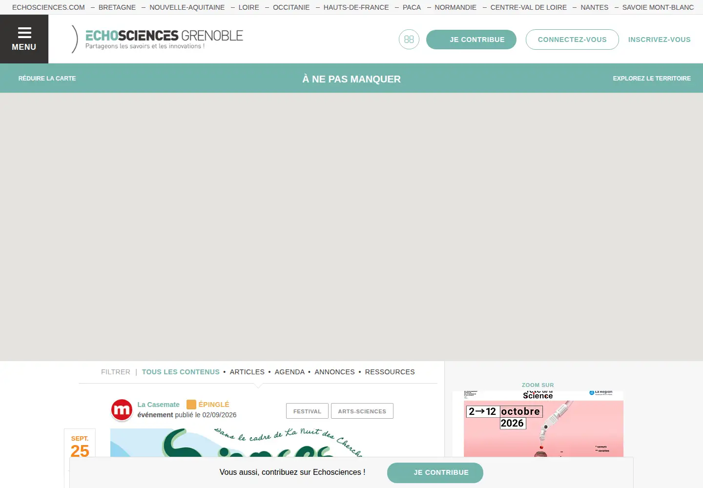 Screenshot of echosciences-grenoble.fr