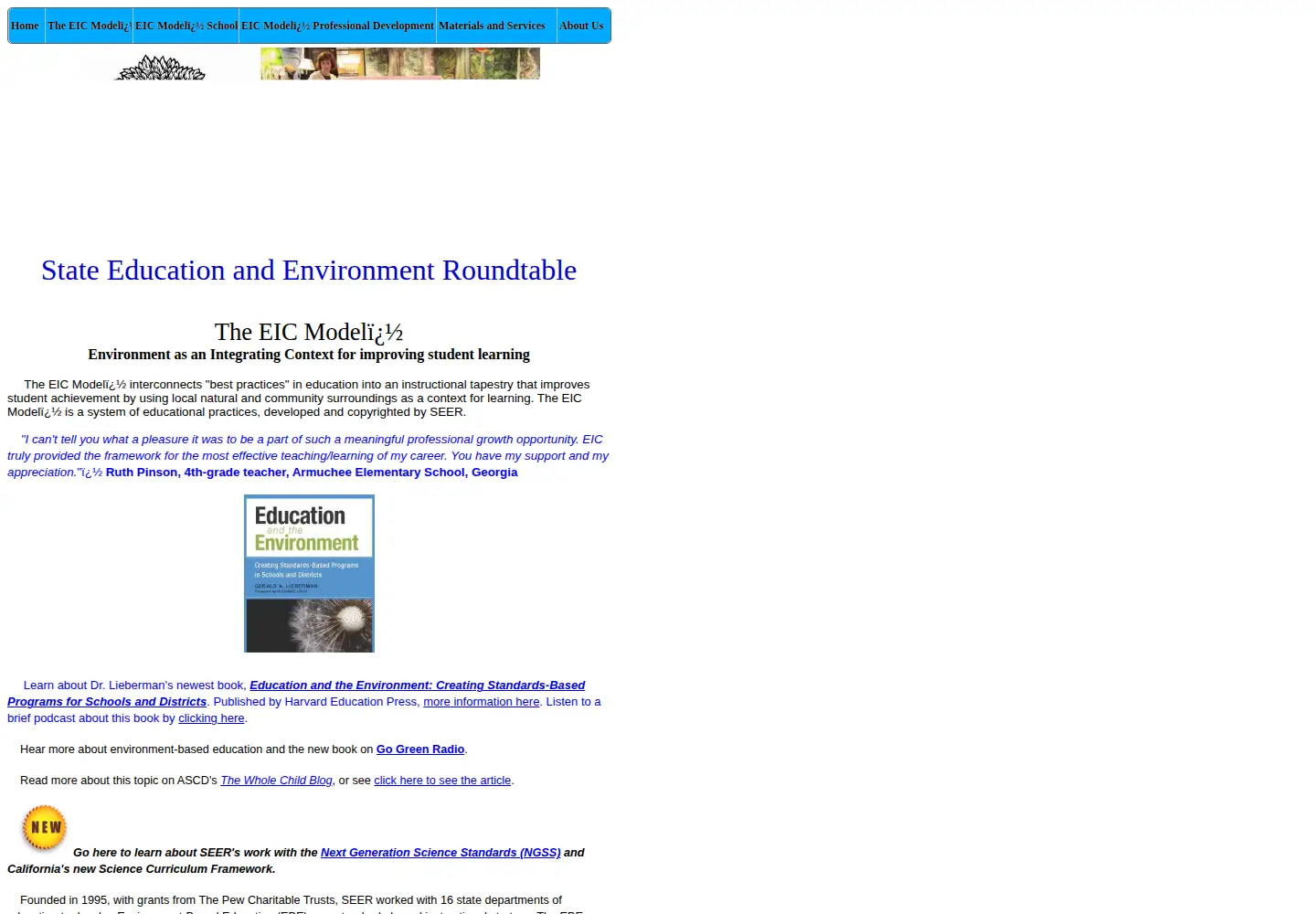 Screenshot of seer.org
