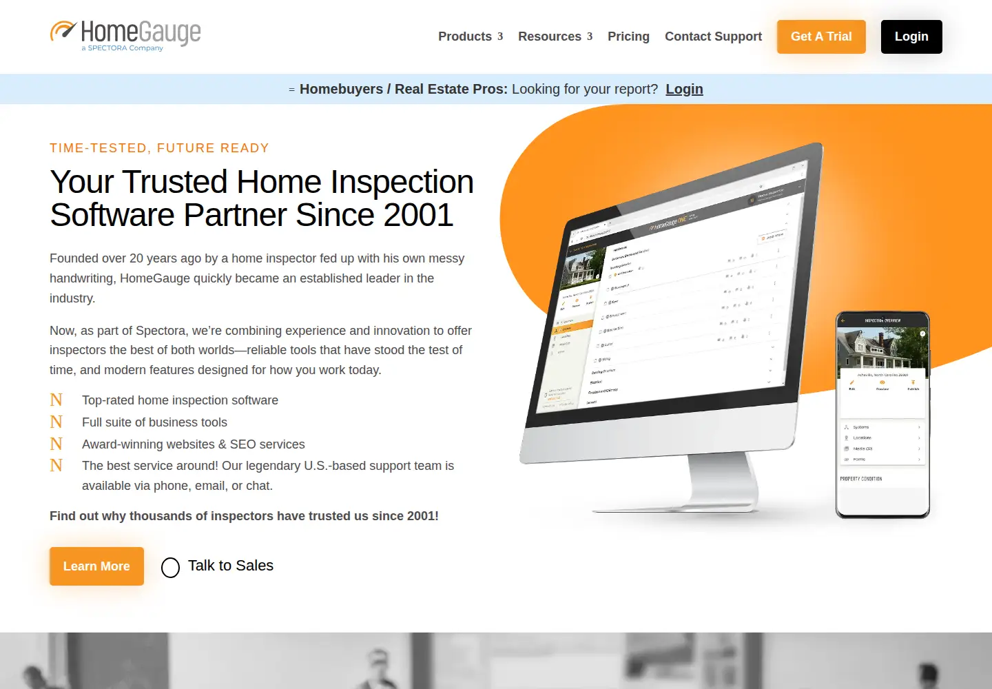 Screenshot of homegauge.com