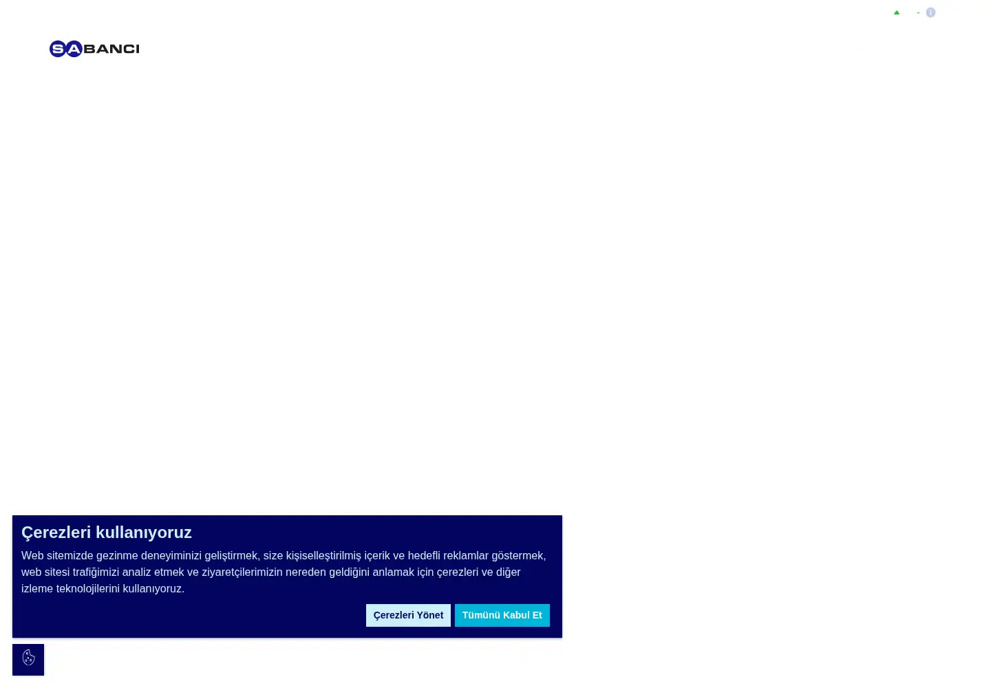 Screenshot of sabanci.com