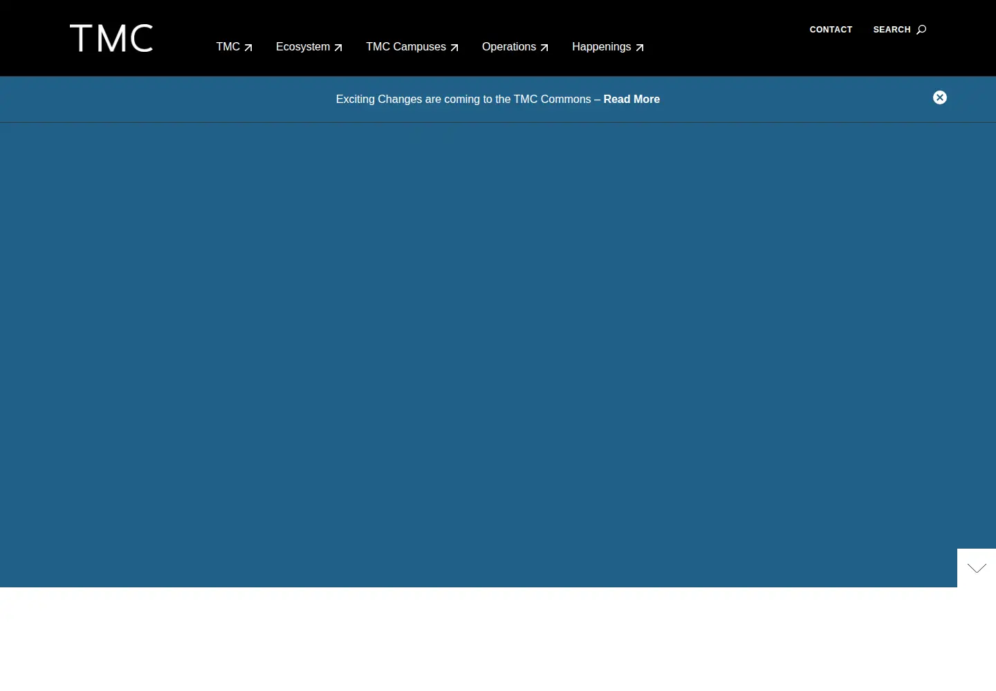 Captured homepage of texasmedicalcenter.org in the current scan