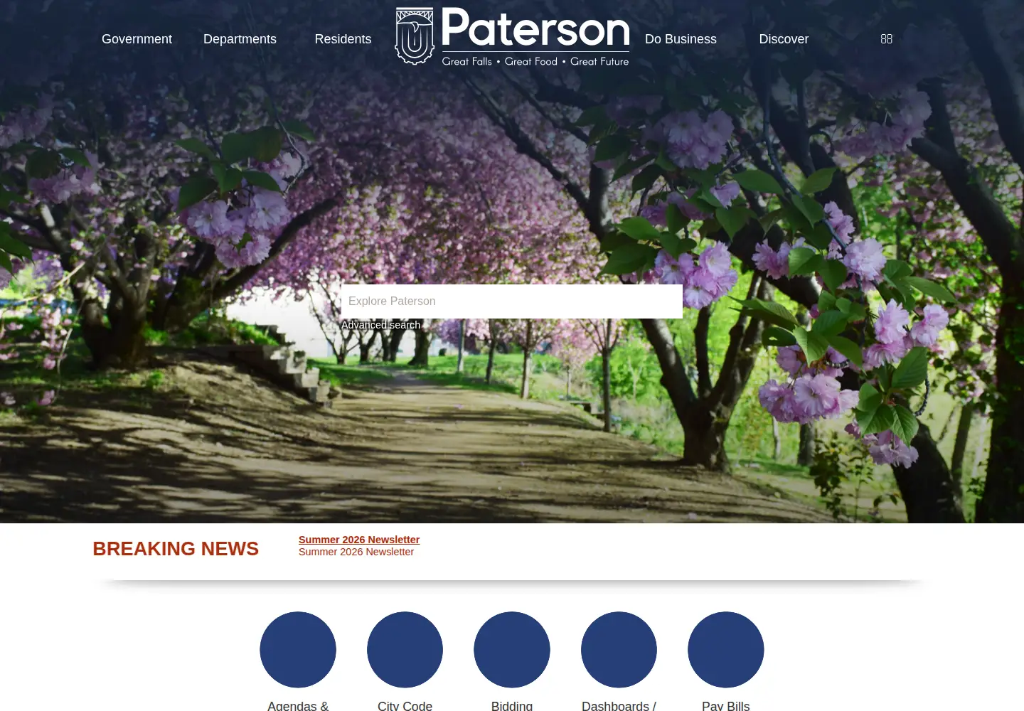 Screenshot of patersonnj.gov