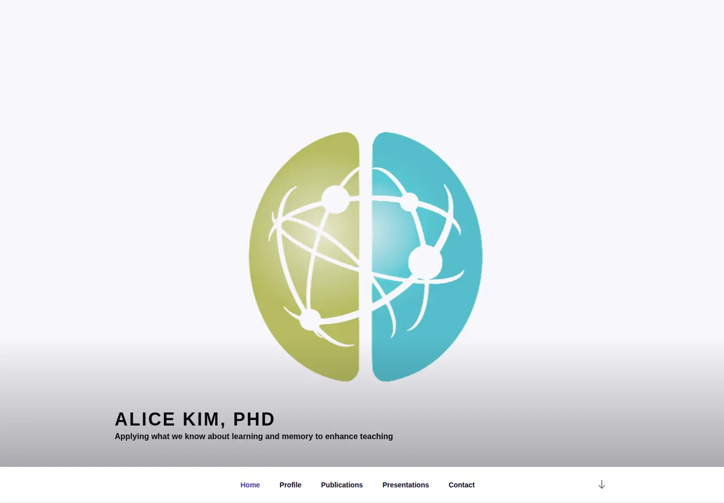 Screenshot of alicekim.ca