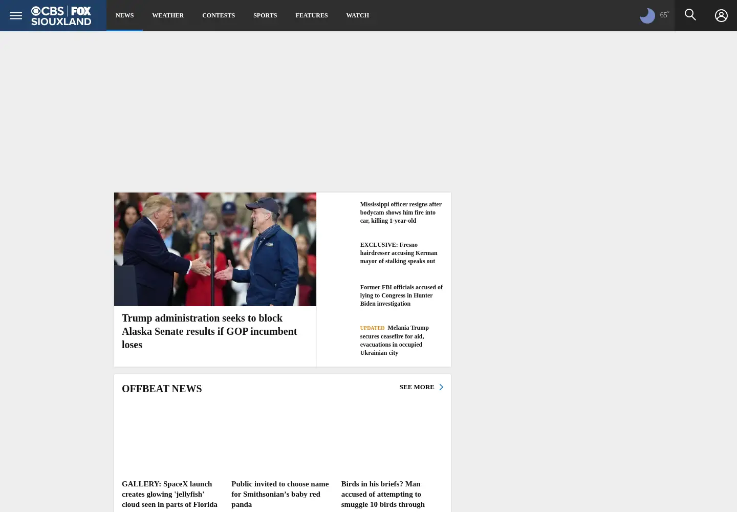 Screenshot of siouxlandnews.com
