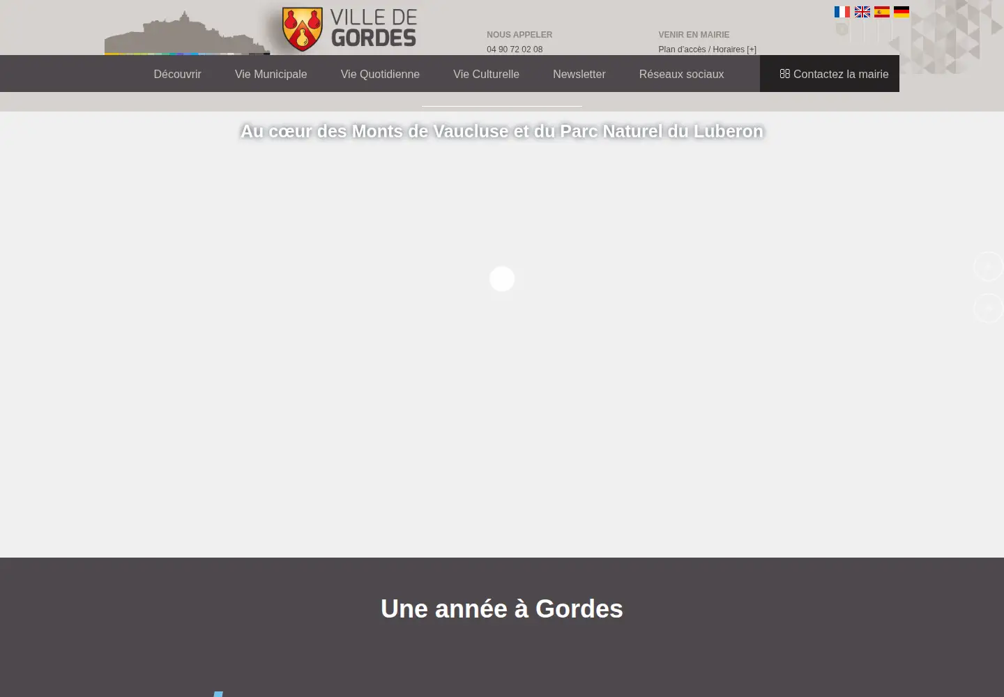 Screenshot of gordes-village.com