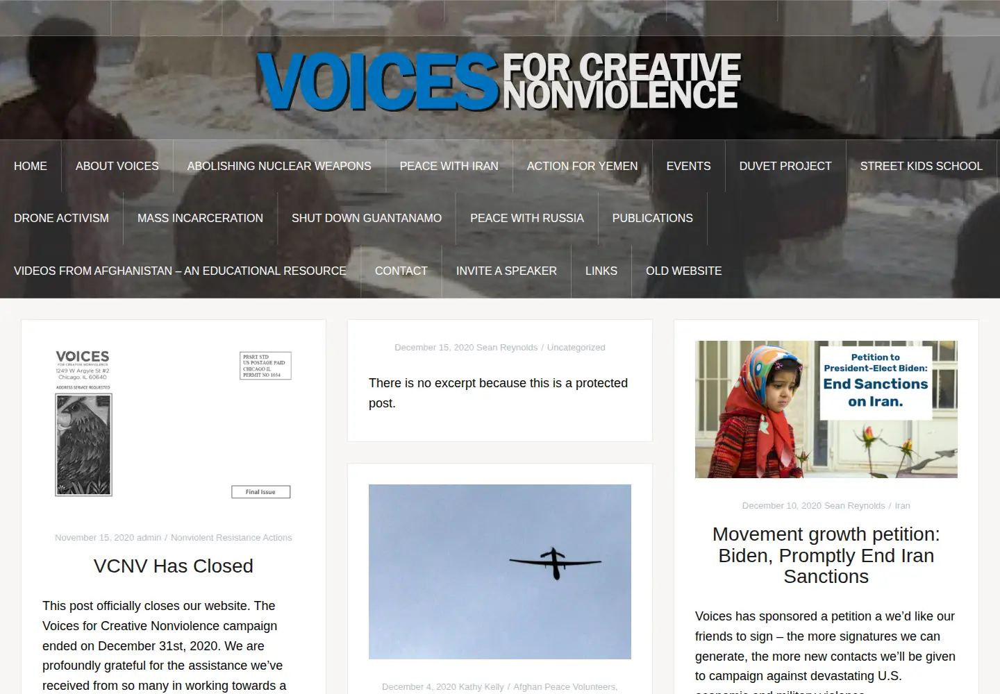 Screenshot of vcnv.org