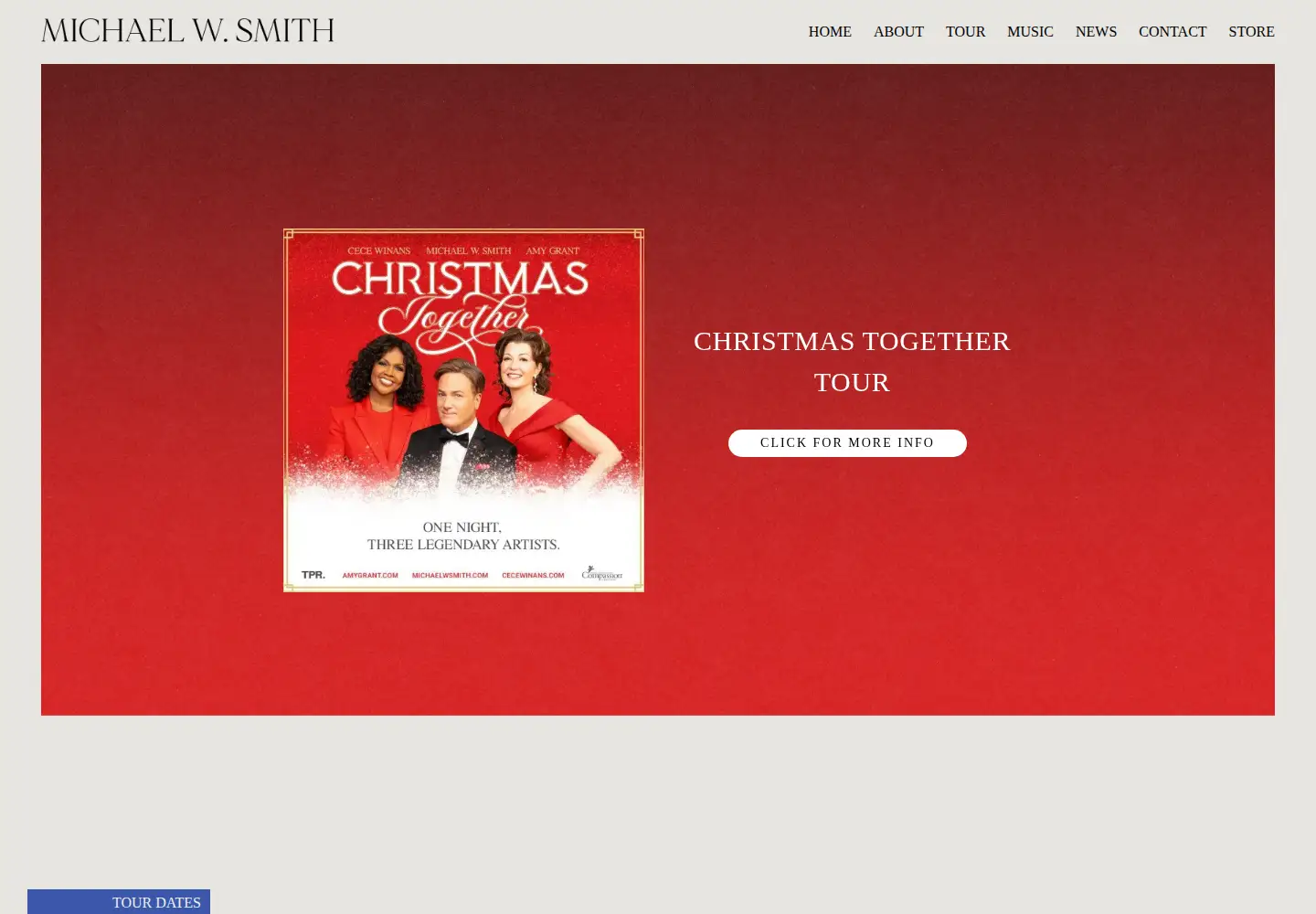 Captured homepage of michaelwsmith.com in the current scan