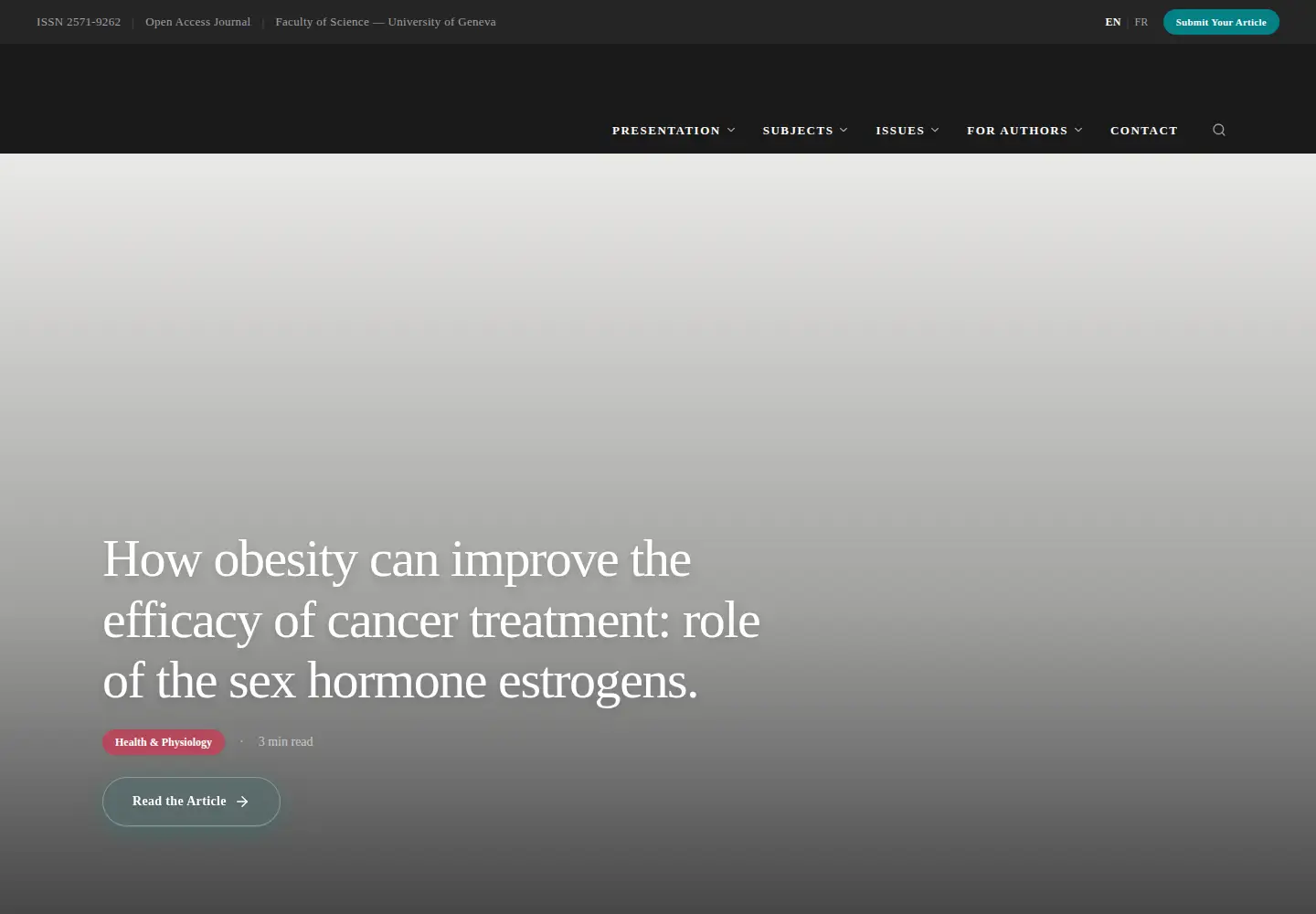 Screenshot of thesciencebreaker.org