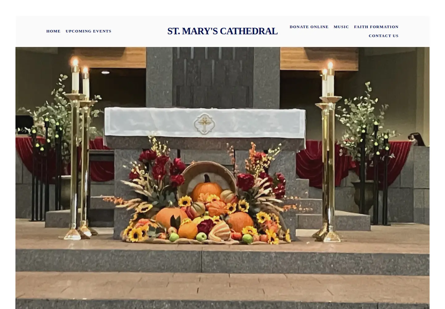 Captured homepage of stmarystcloud.org in the current scan