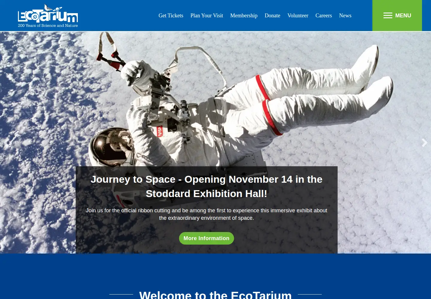 Screenshot of ecotarium.org