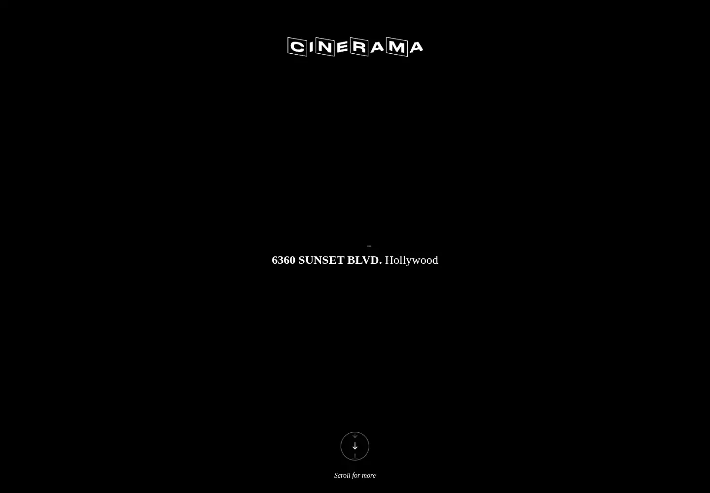 Screenshot of cinerama.com