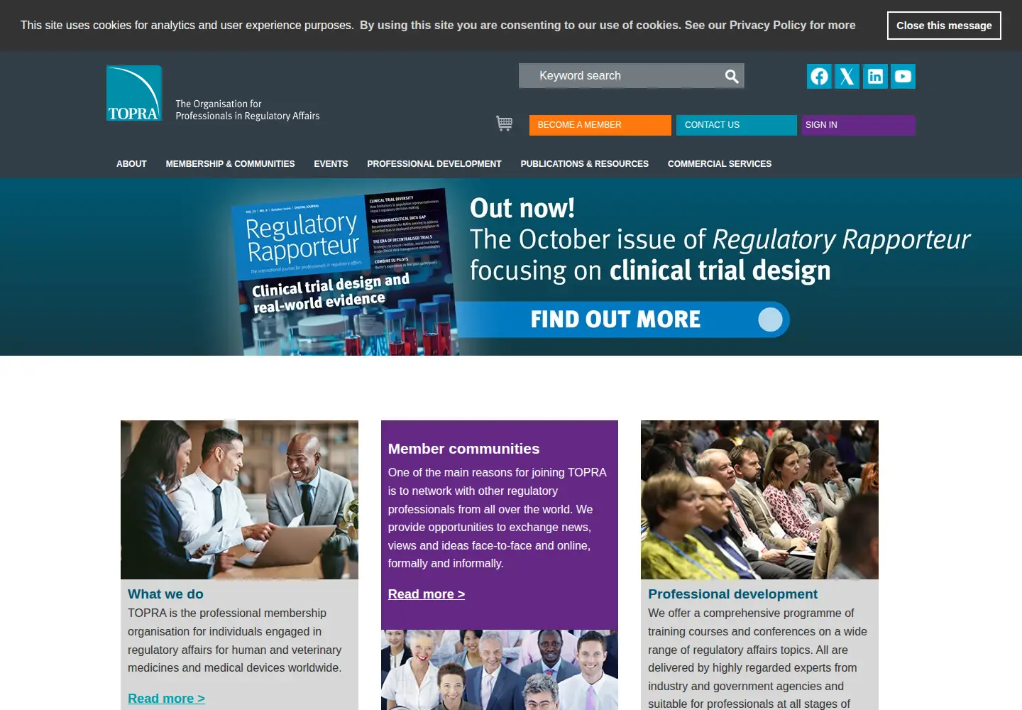 Screenshot of topra.org