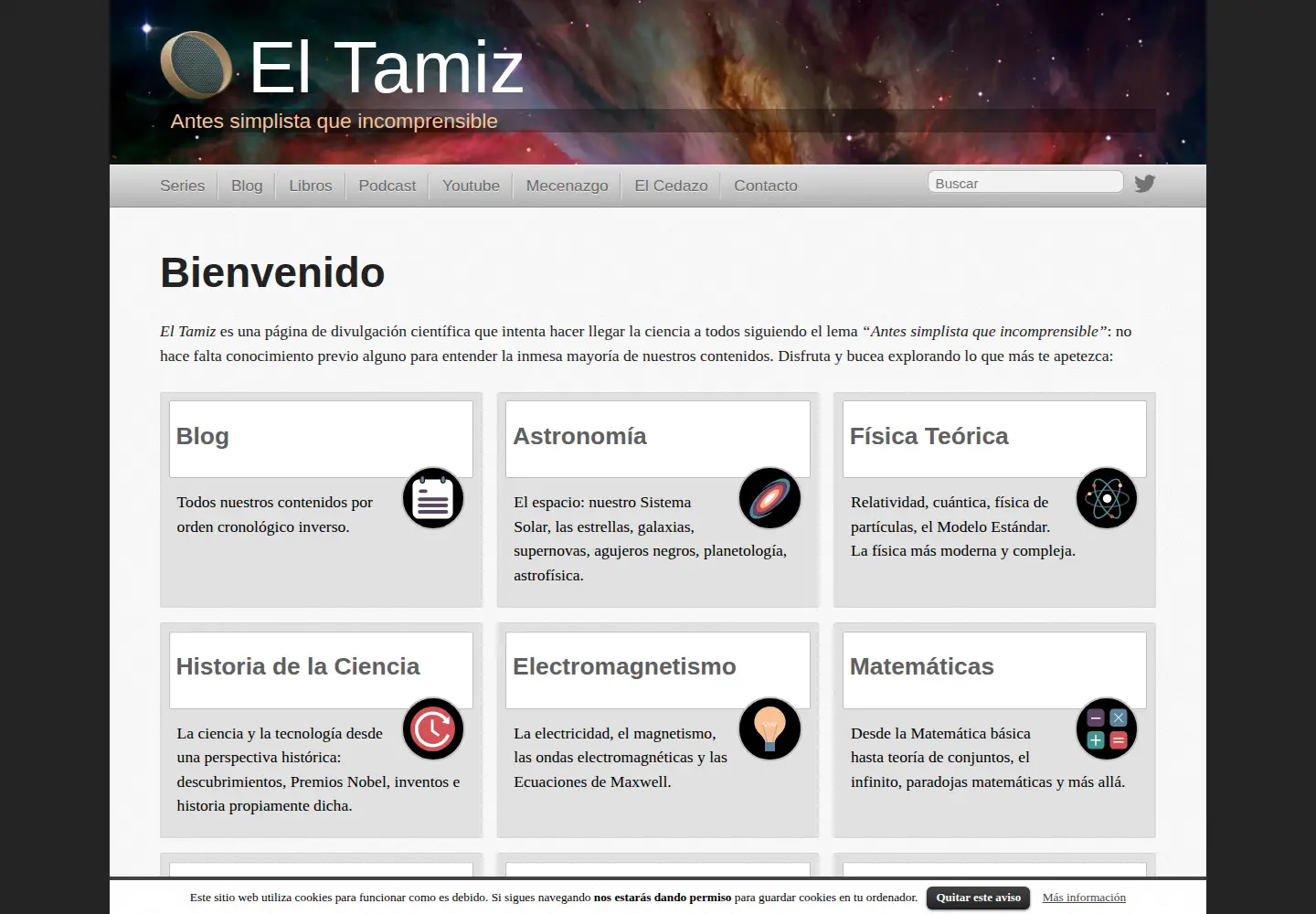 Screenshot of eltamiz.com
